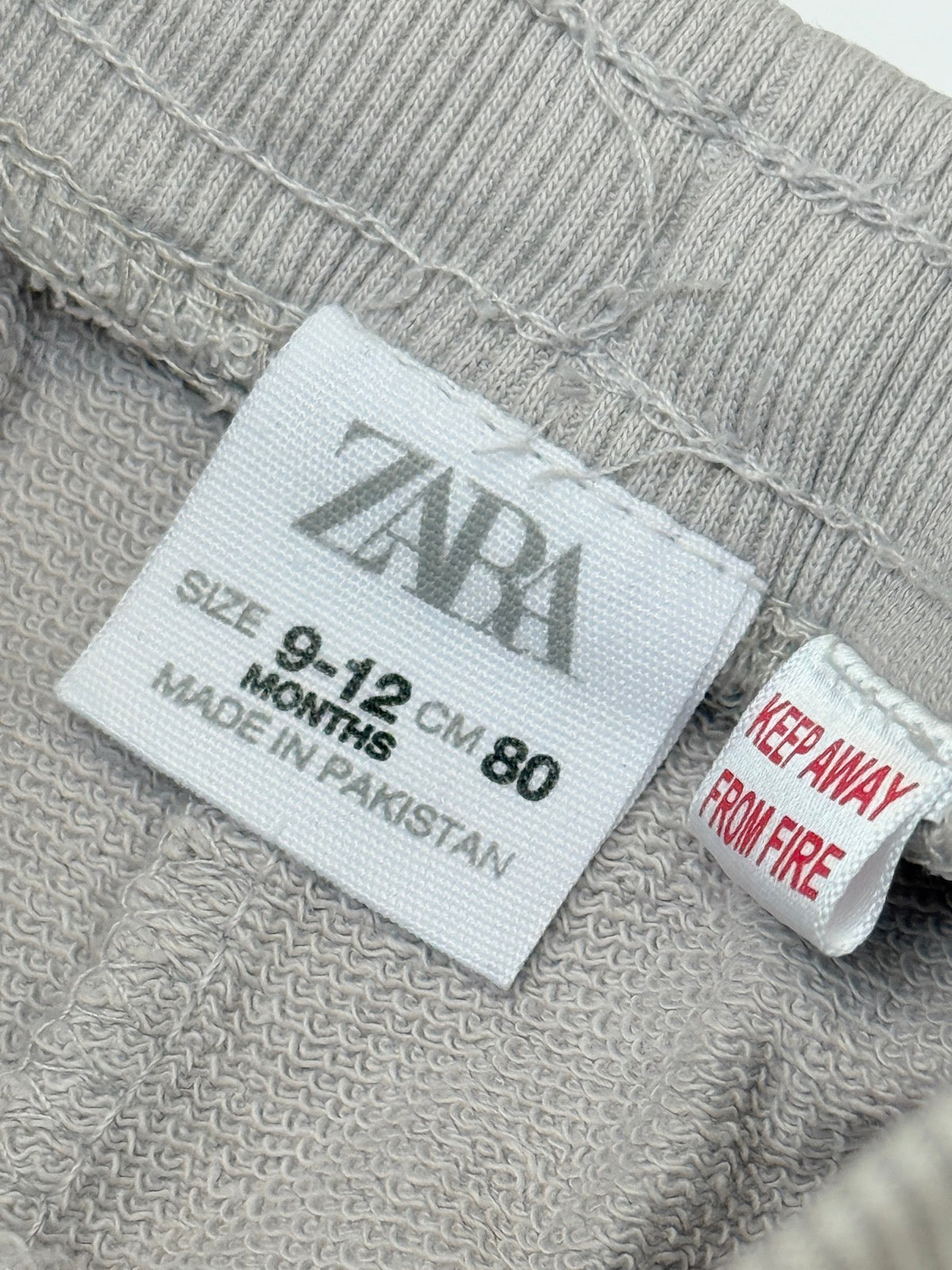 Zara Gray Pull-On Shorts 9-12M