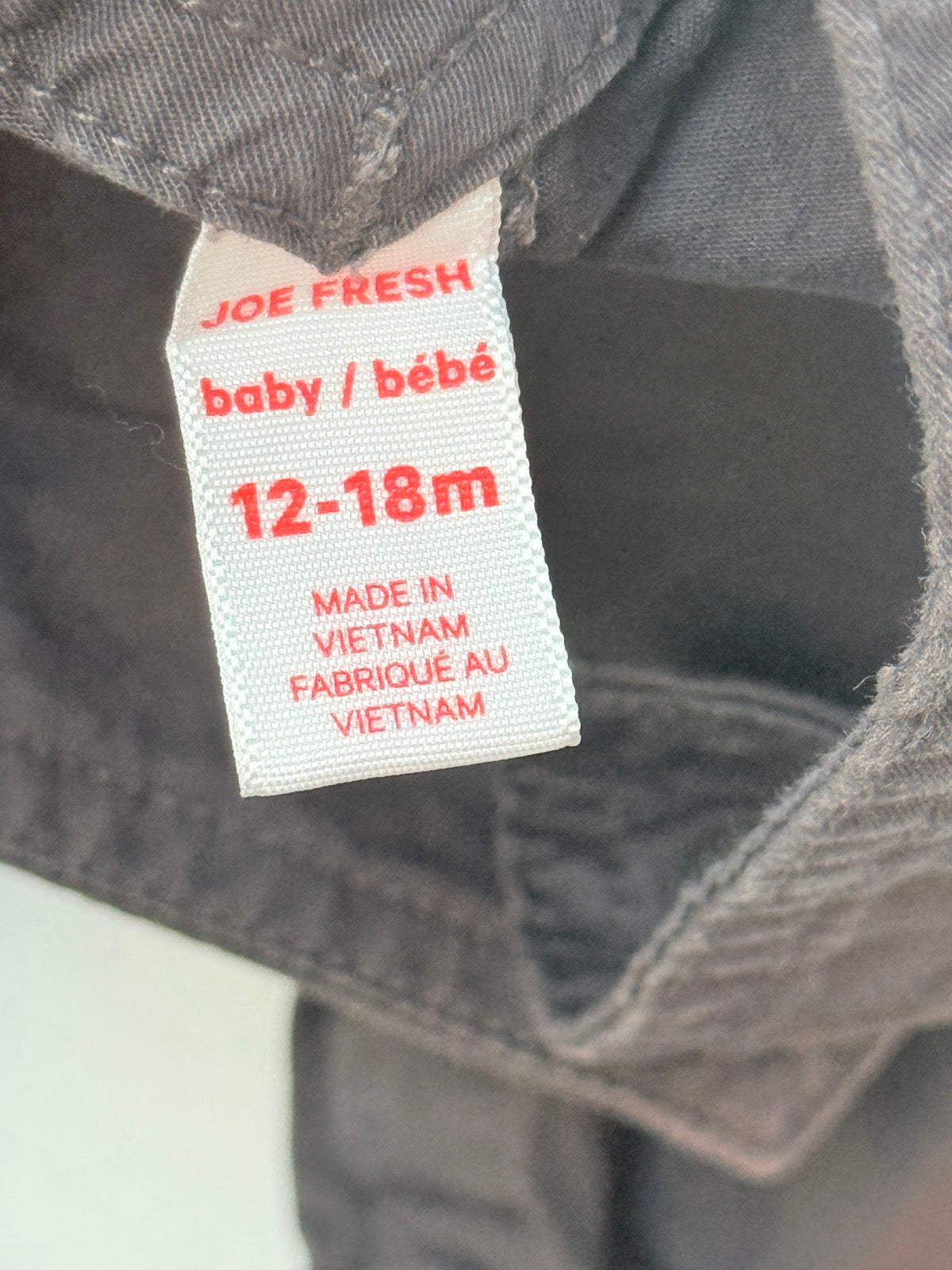 Joe Fresh Dog Embroidered Overalls 12-18M