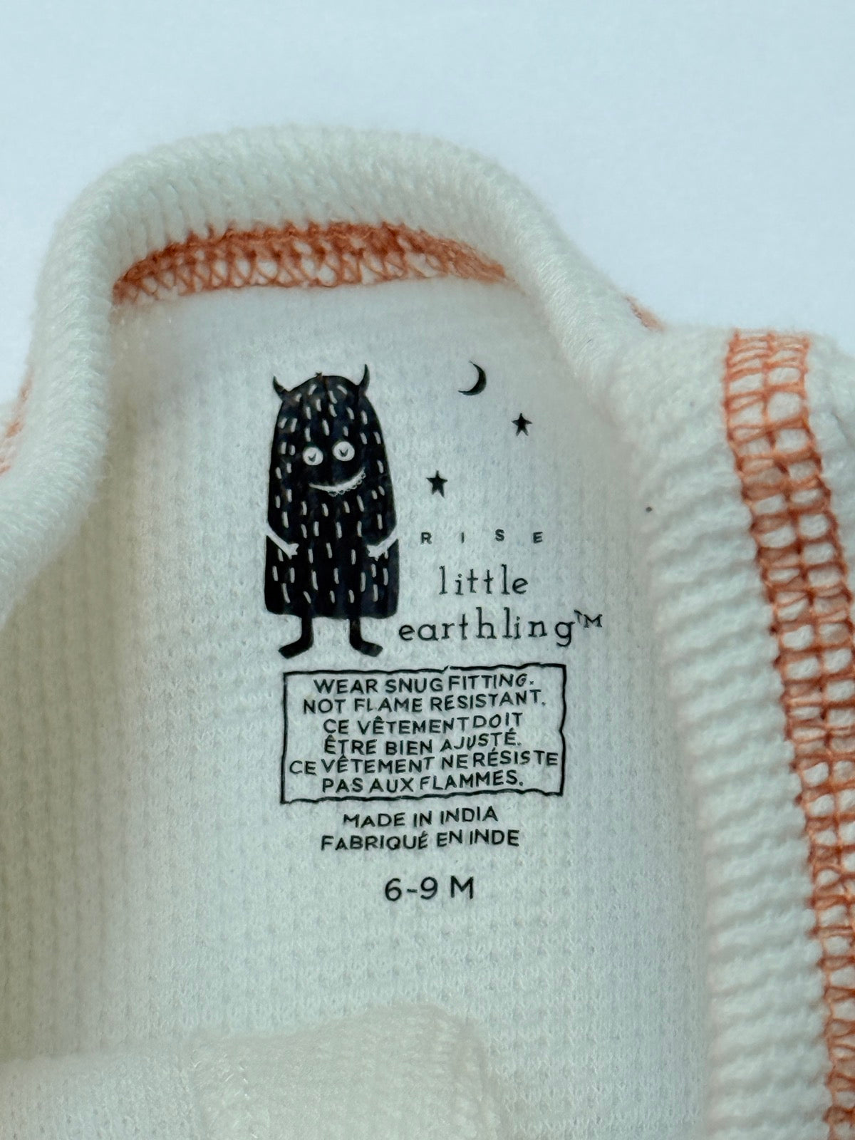 Rise Little Earthling Thermal Waffle Romper 6-9M