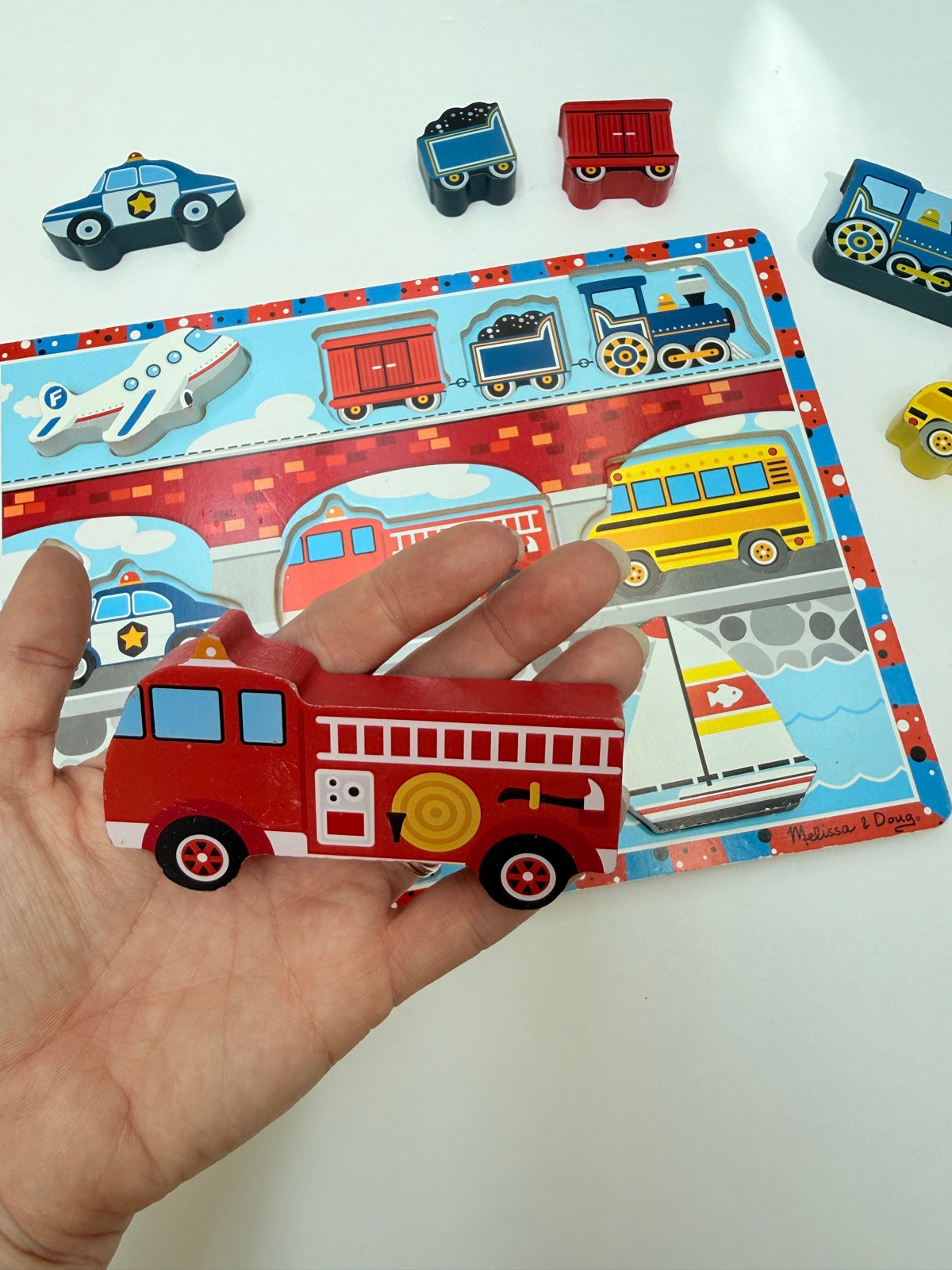 Melissa & Doug Vehicles Chunky Puzzle