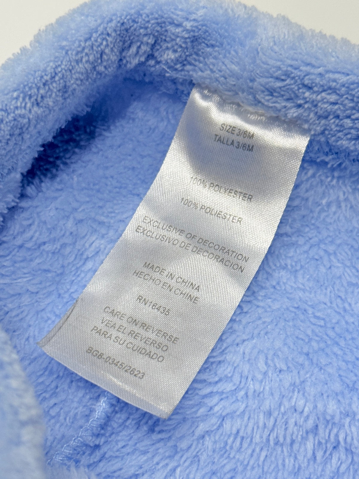 Blue Fleece Pants 3-6M