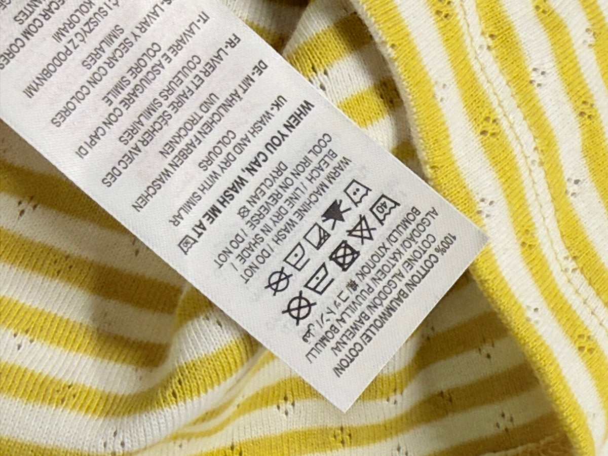 Mini Boden Yellow Stripe T-Shirt 4-5Y