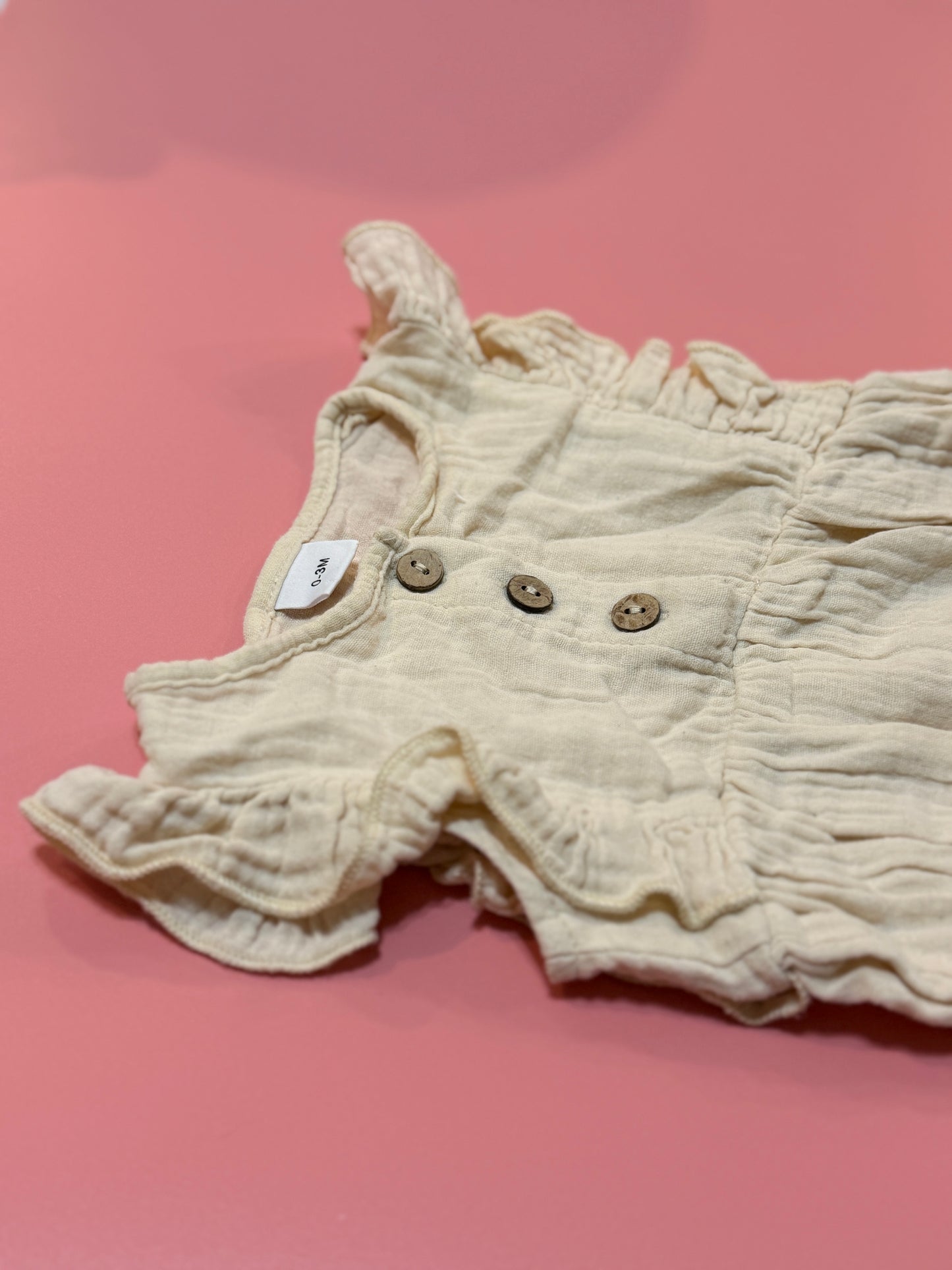 0-3m Cotton Romper