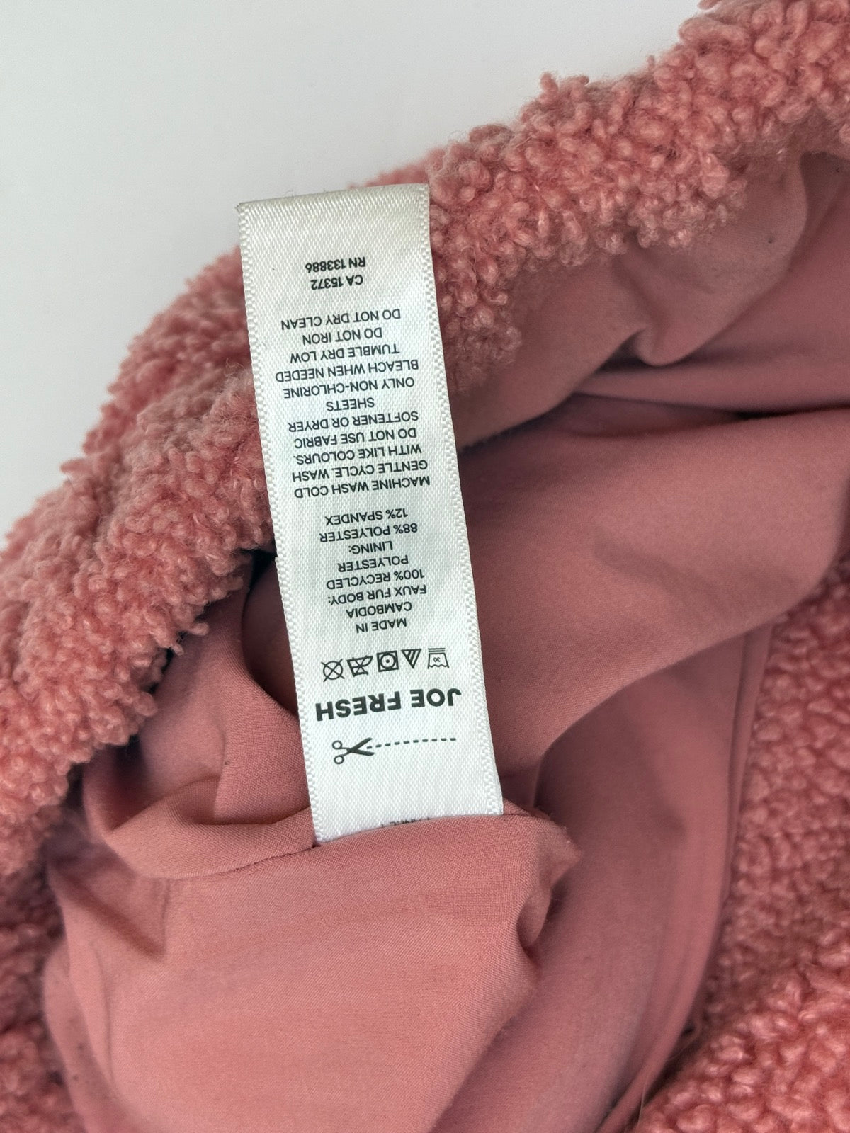 Joe Fresh Jillian Harris Sherpa Jacket Size 5