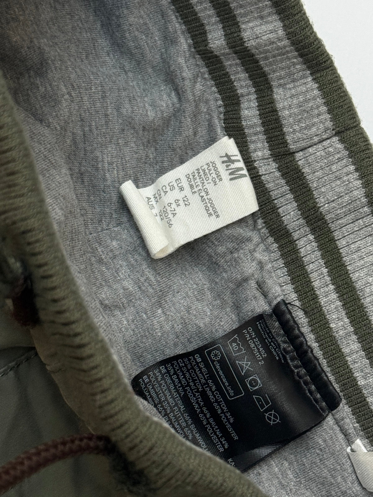 H&M Olive Green Pull-On Jogger Pants 6x