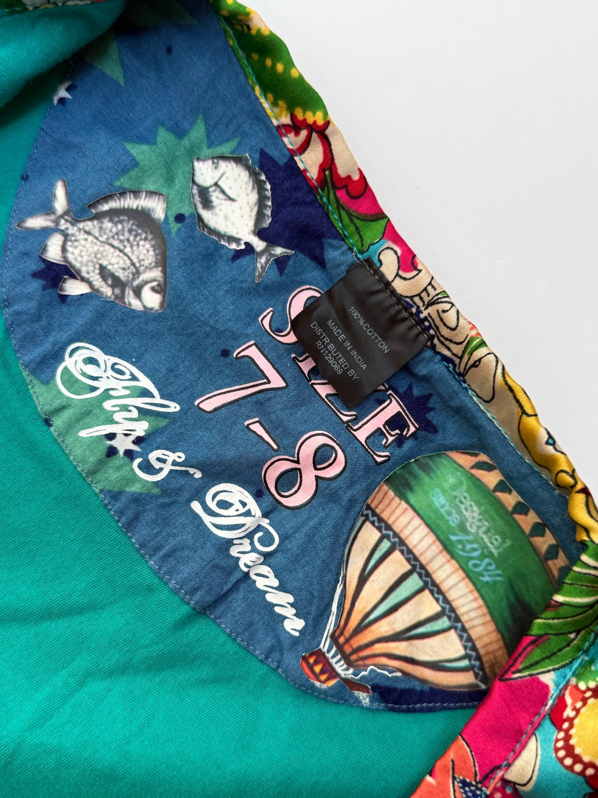 Desigual Patchwork Floral Jacket Size 7-8