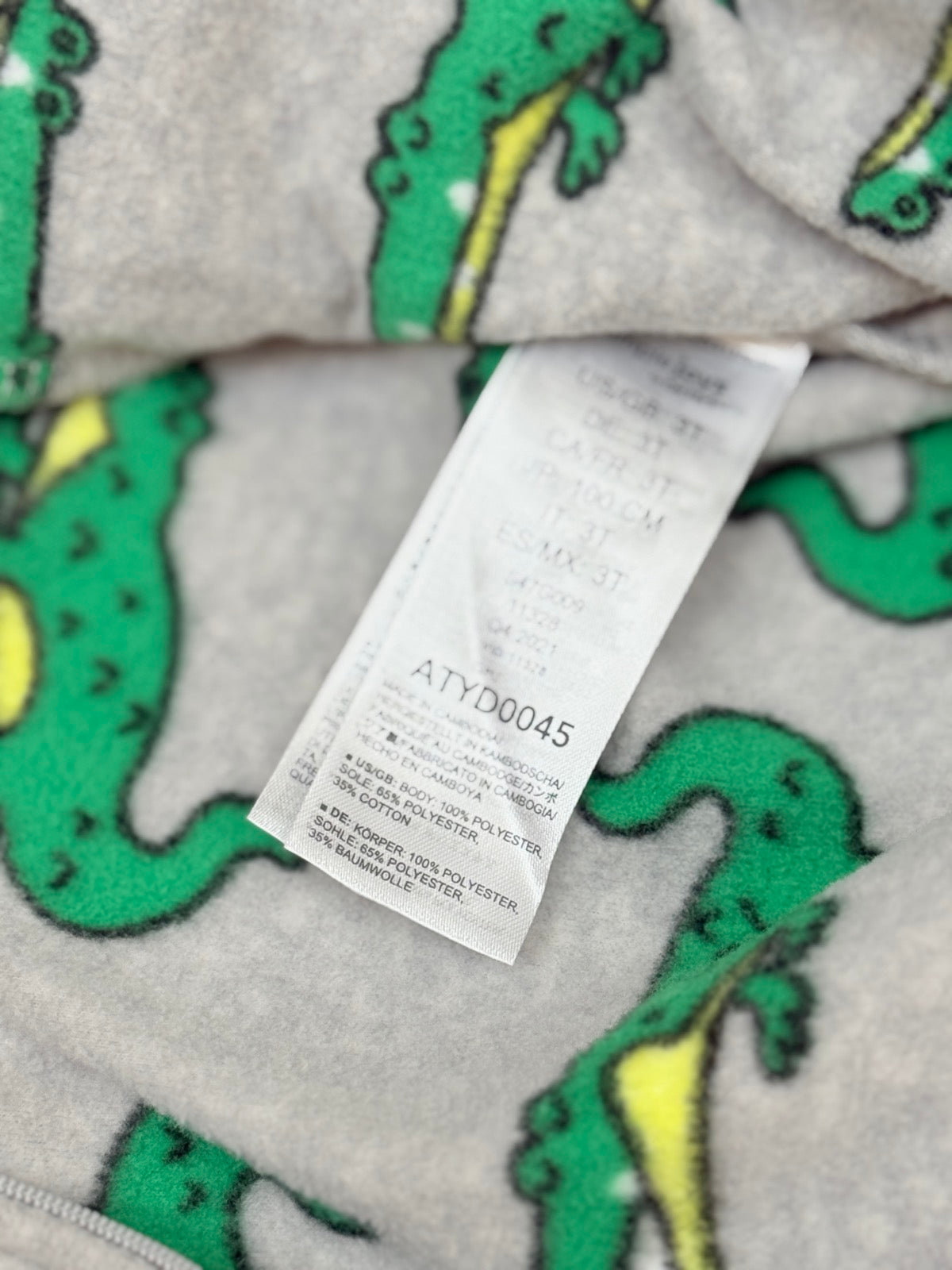 Simple Joys by Carter's Alligator Footed Pajama 3T