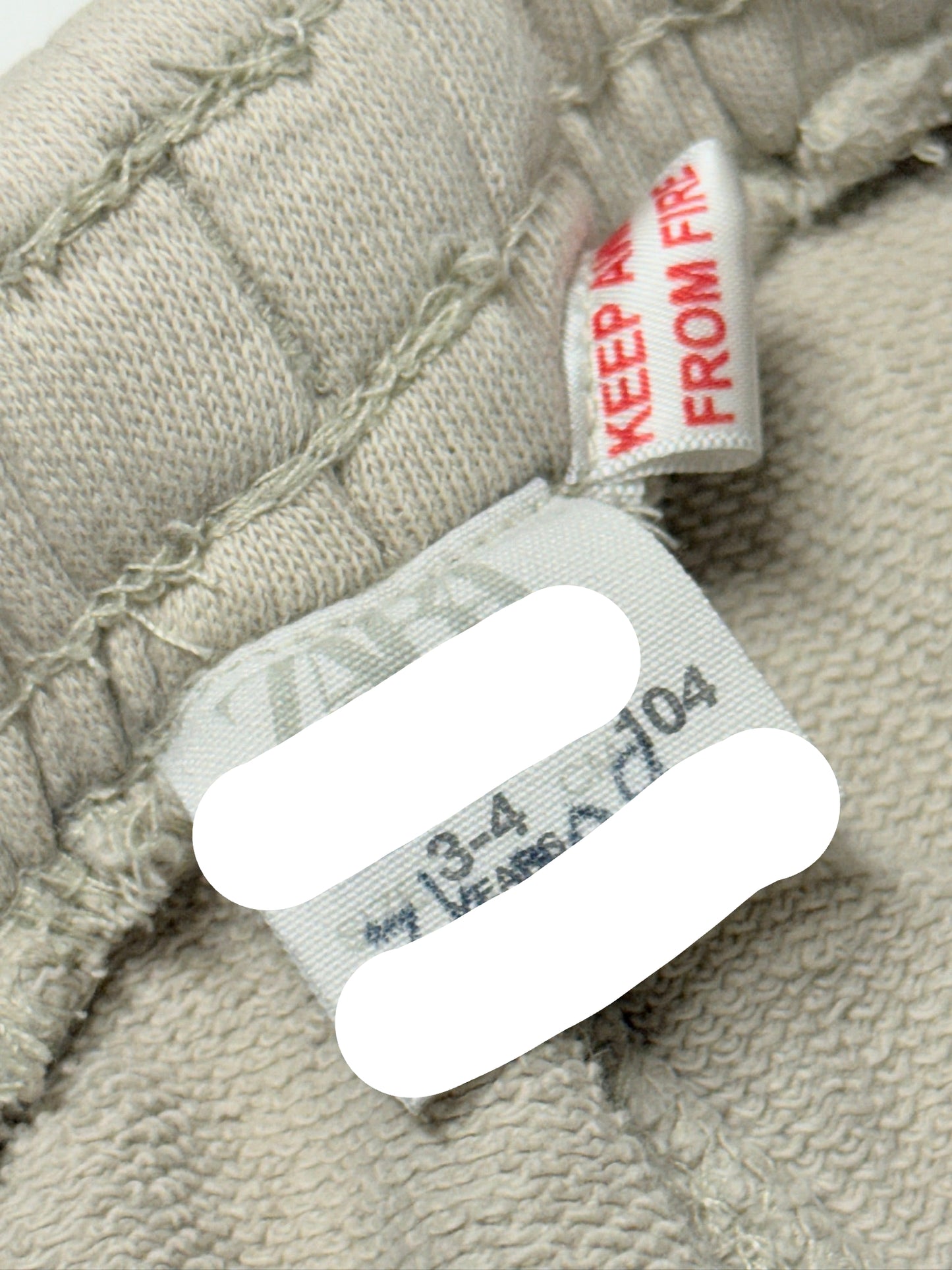 Zara Kids Jogger Sweatpants | Beige | Size 3–4Y