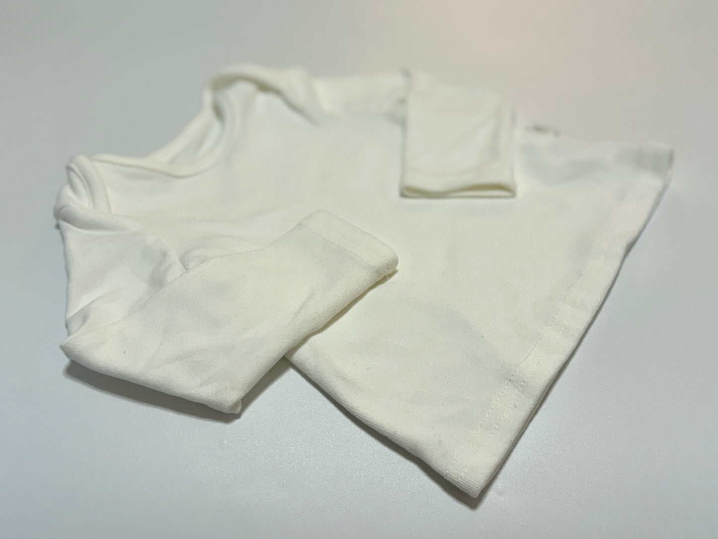 Shein Soft White Long Sleeve 6-9m