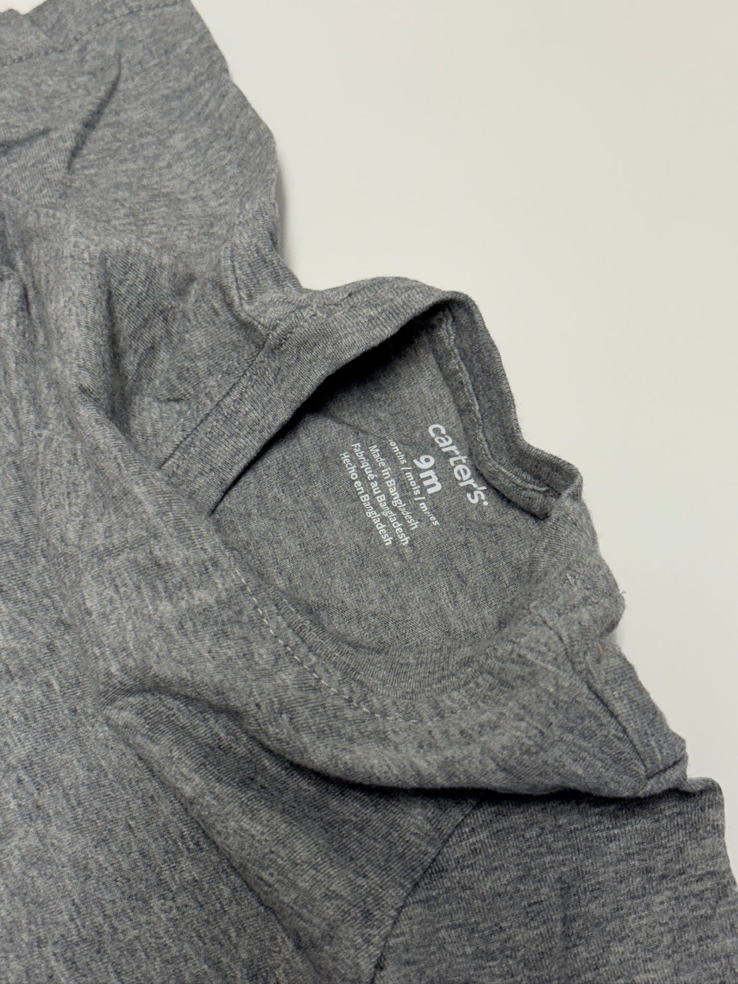 Carter’s Grey Short Sleeve Tee 9M