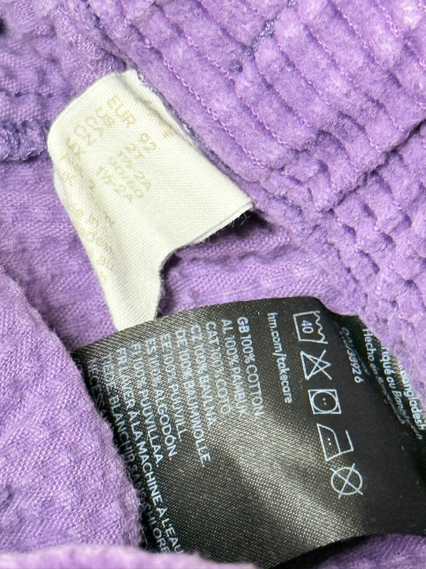 H&M- Girls Purple Corduroy - 1.5-2T