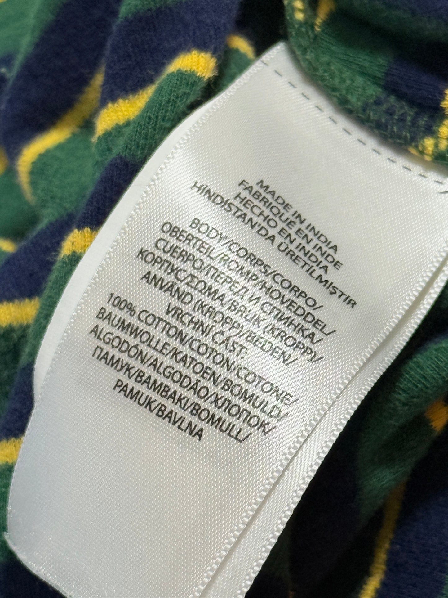 Ralph Lauren Striped Green Onesie 12m