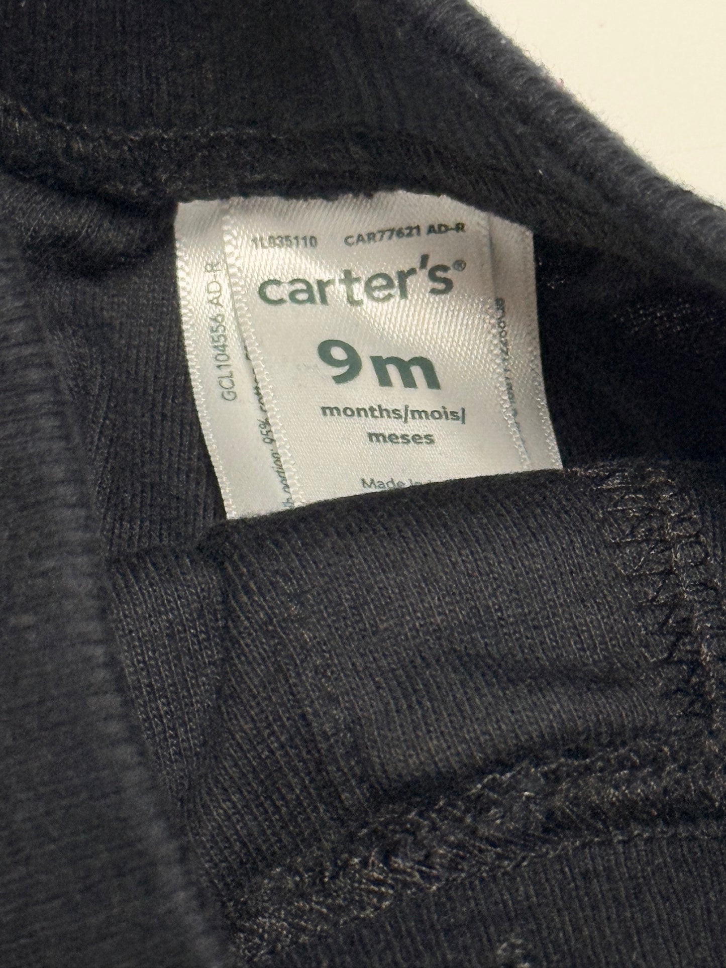 Carter’s Black Pull-On Shorts 9M