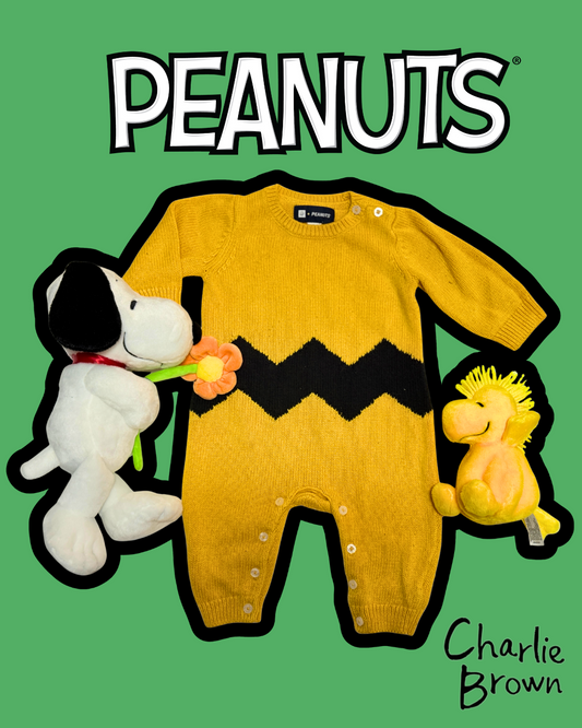 Charlie Brown Baby Gap Knit Onesie 3-6m fits big 6-9m