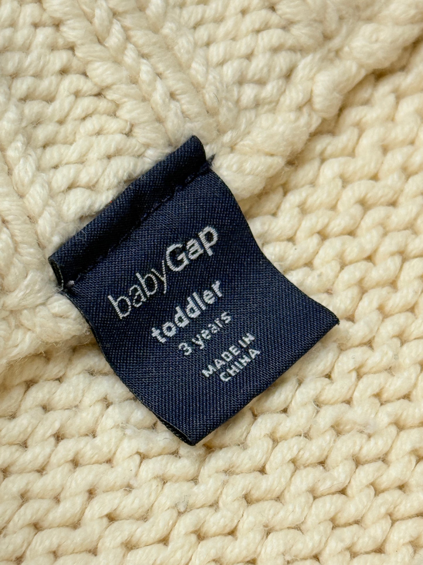 Baby Gap Sweater Fuzzy Button Up 3y