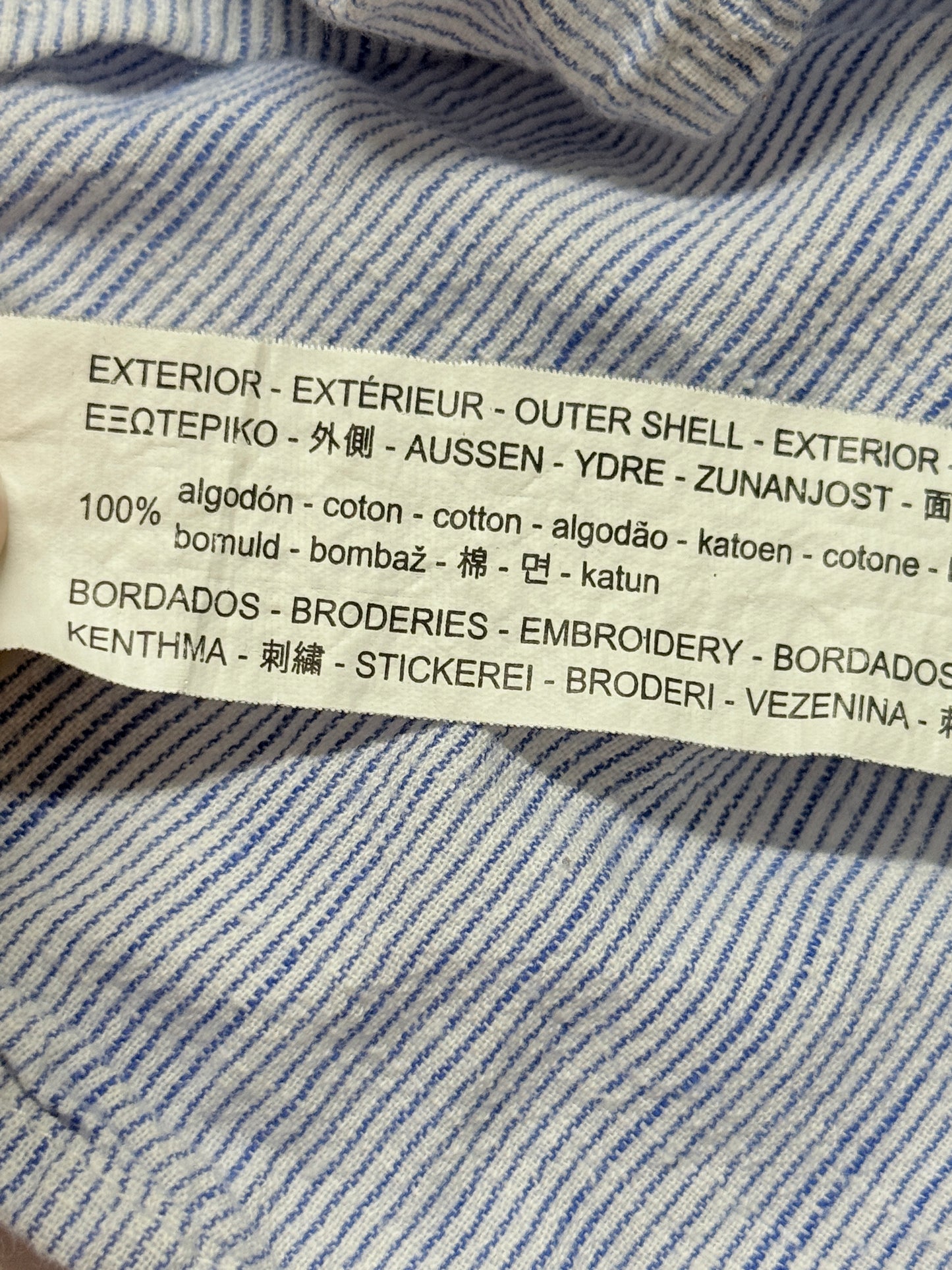 Zara Embroidered Shirt 3/4t