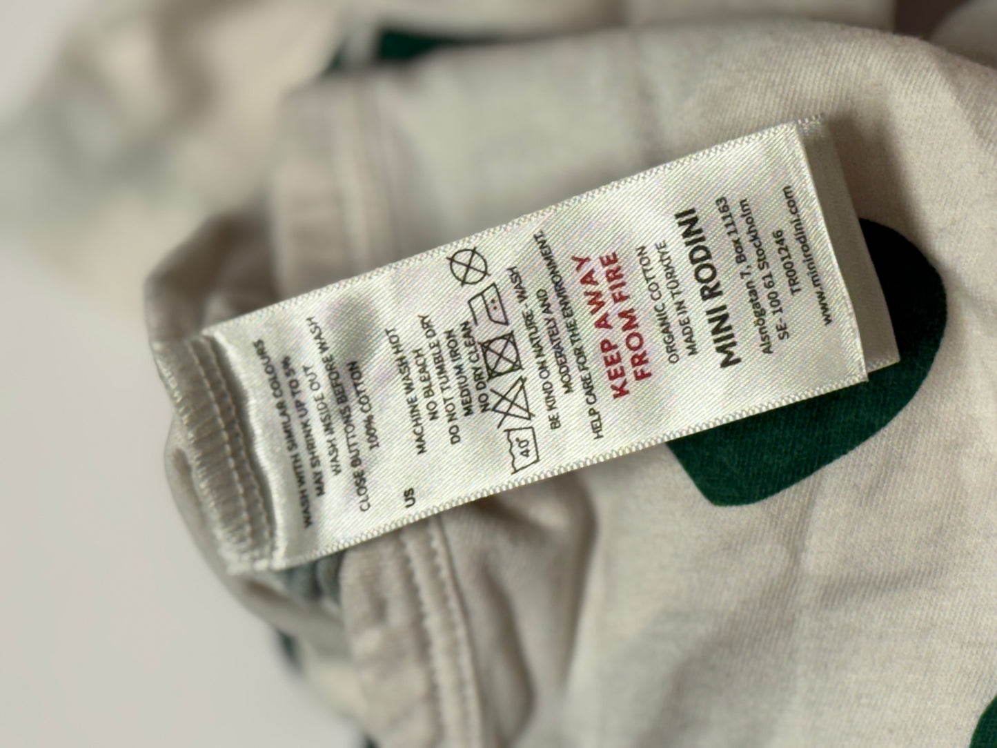 1-4m Mini Rodini Heart Onesie