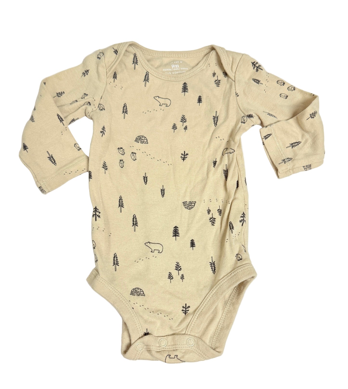 Carter's 9m Onesie Bears & Tree Print