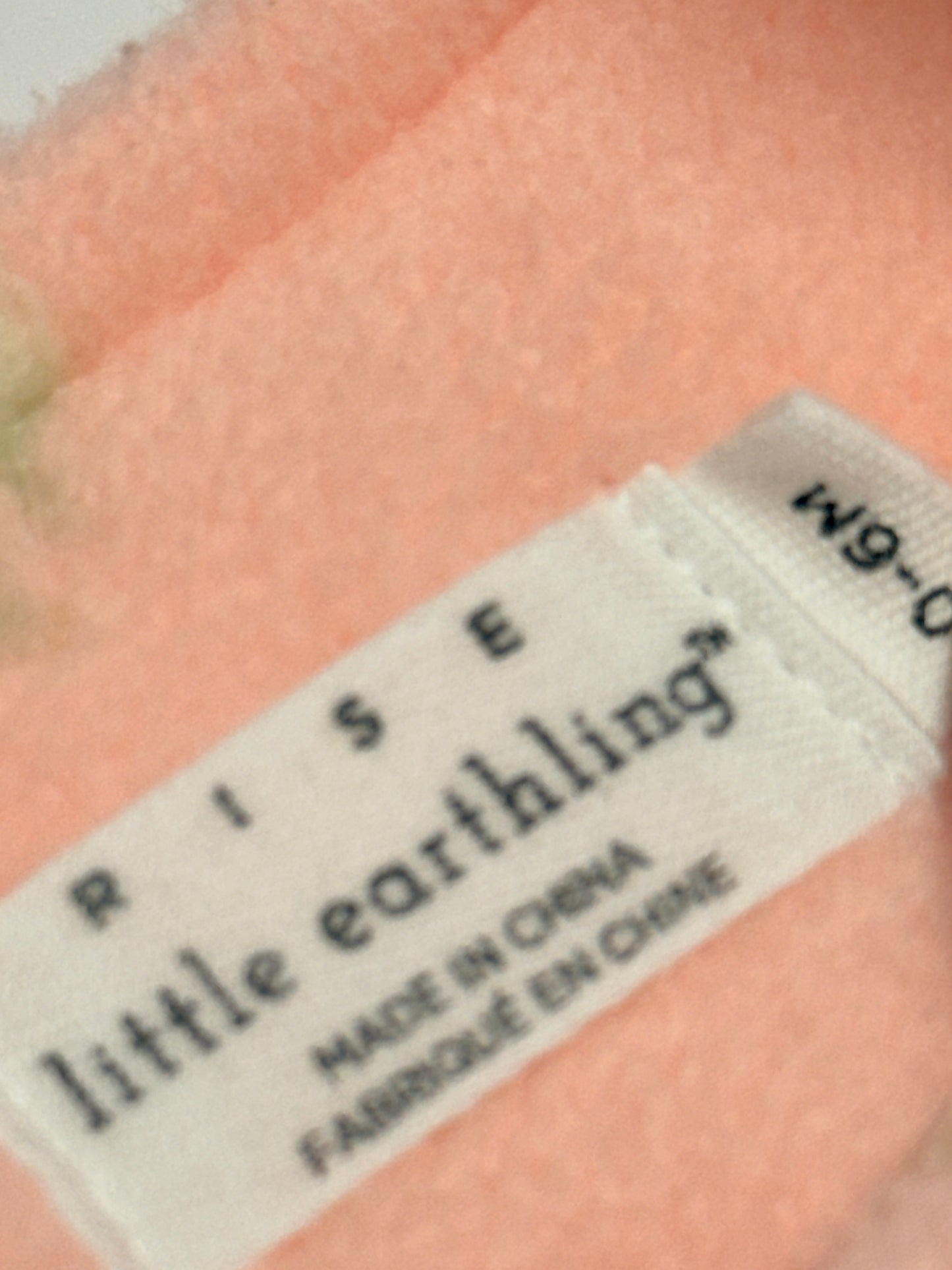 Little Earthling Fleece Sleep Sack | Peach | Size Small (0–6M)