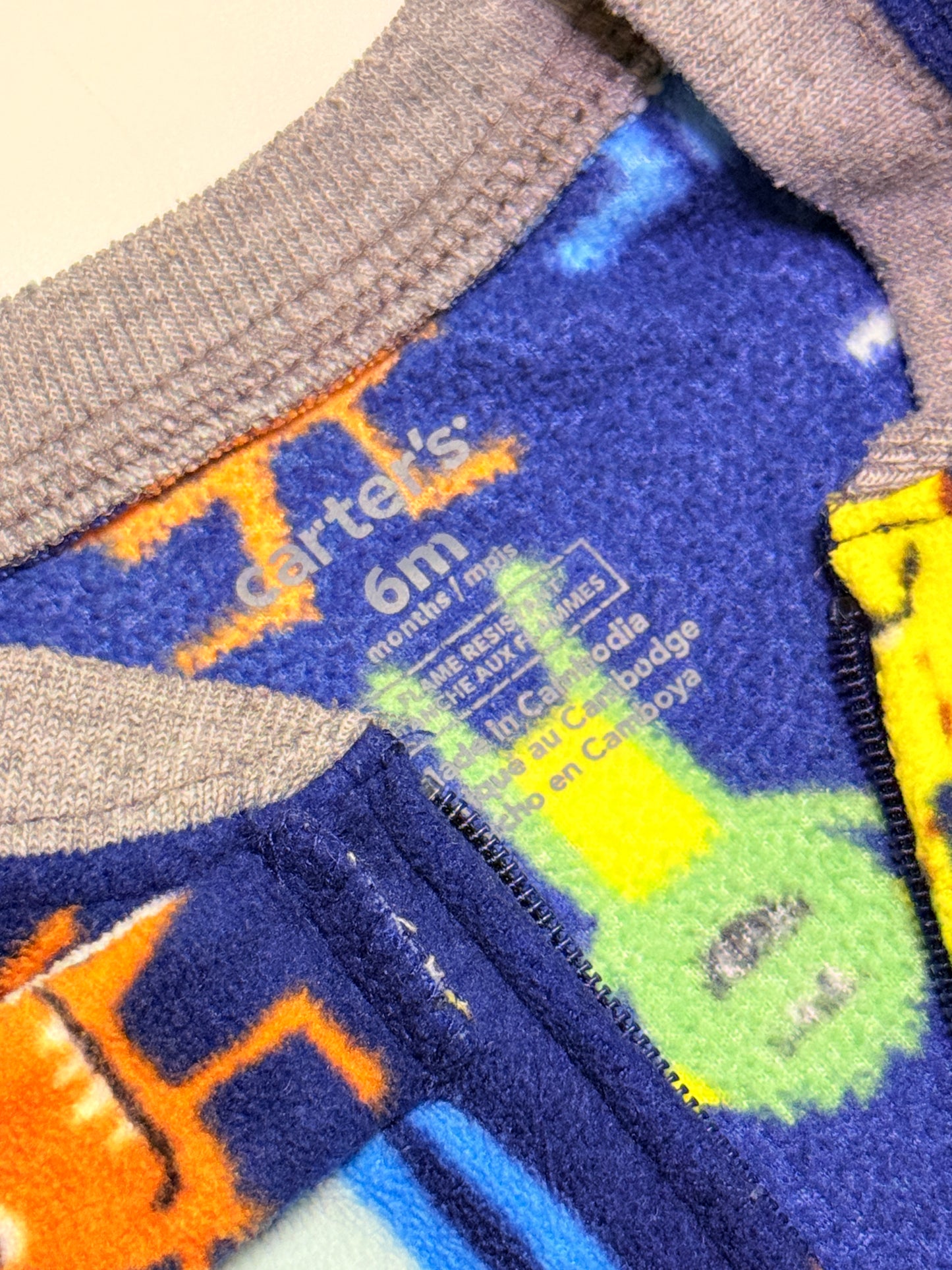 Carter's Monsters Fleece Sleeper 6m