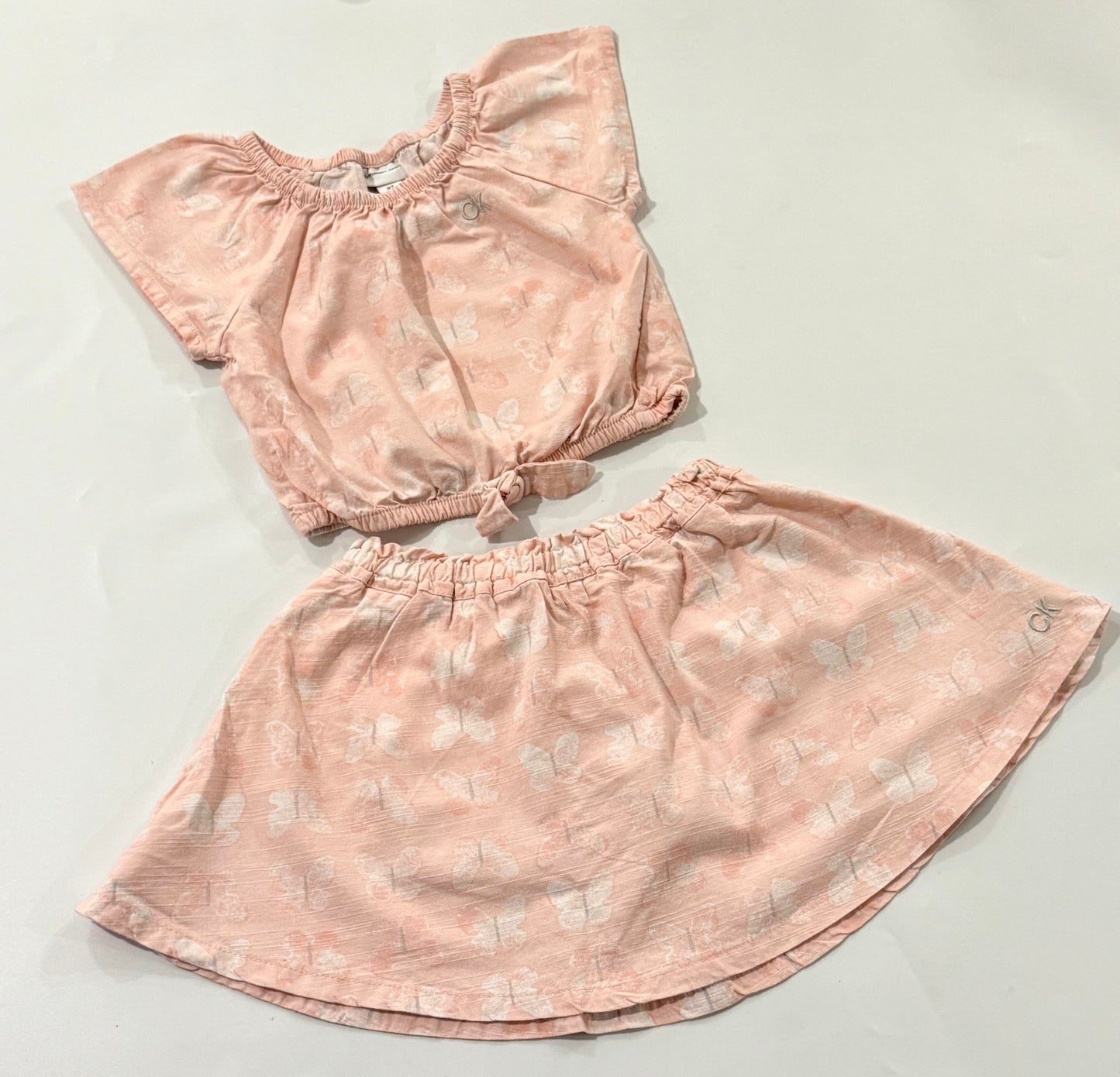 Calvin Klein Butterfly 3t 3pc Skort Set