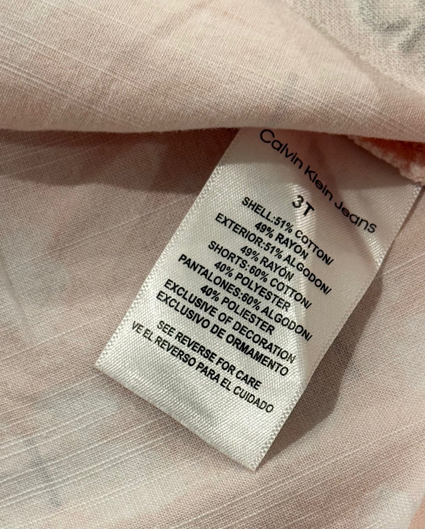 Calvin Klein Butterfly 3t 3pc Skort Set
