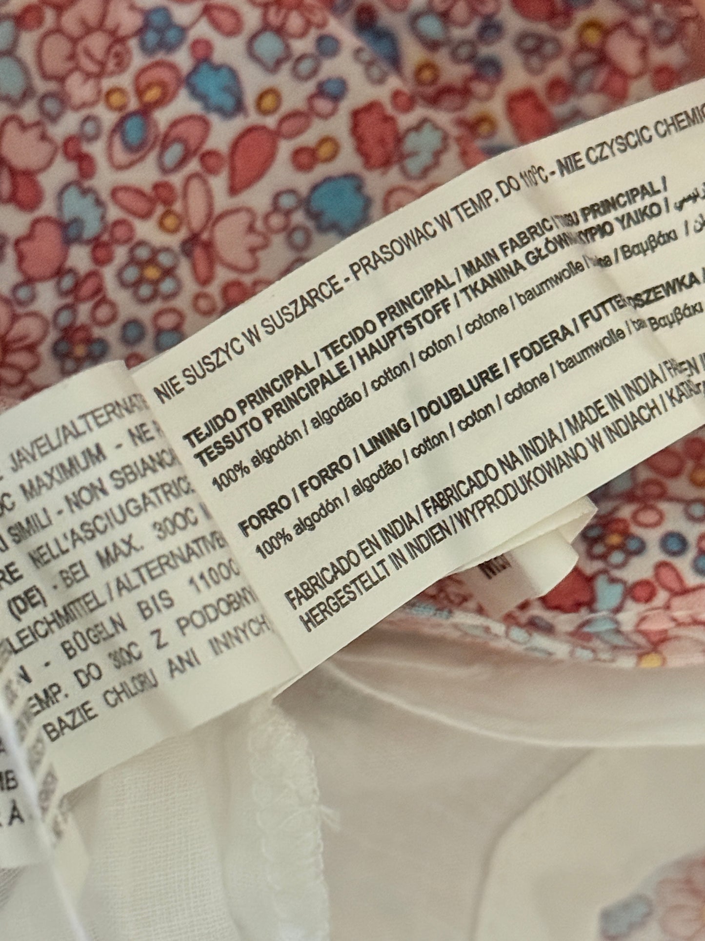 Sfera Floral Shirt 6-12m