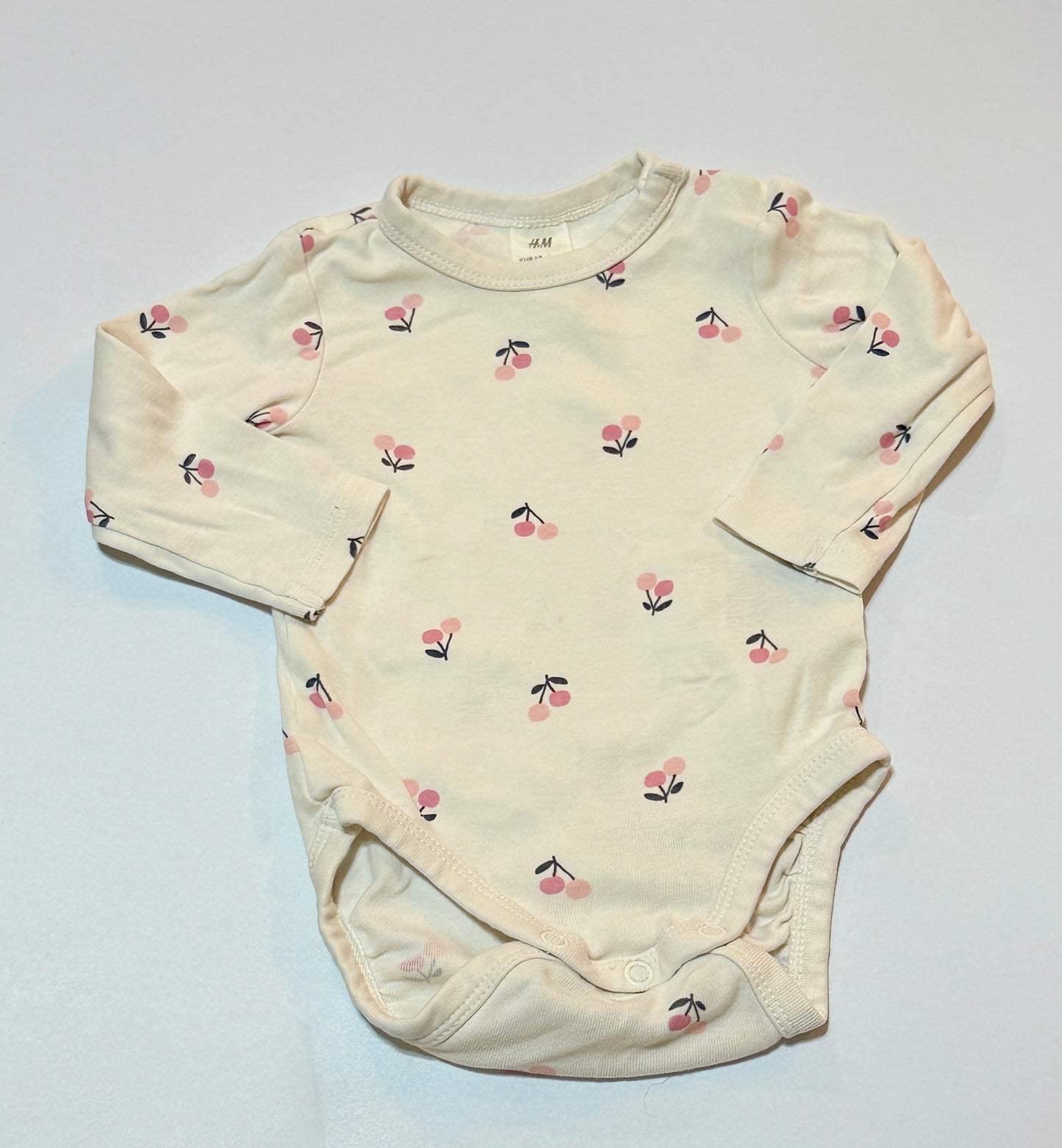H&M Cherry Onesie 4-6m