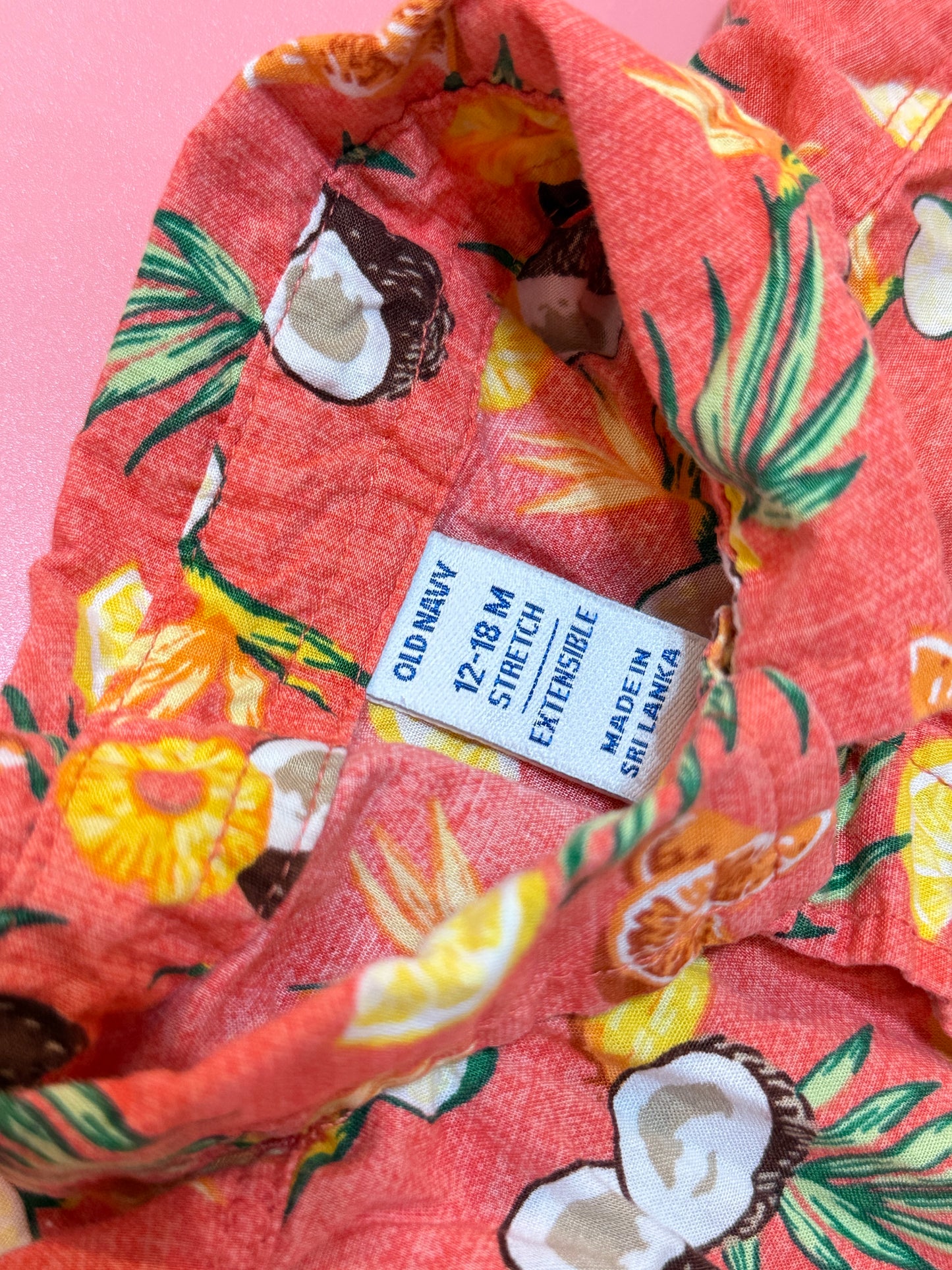 Hawaiian Shirt 12-18m Old Navy