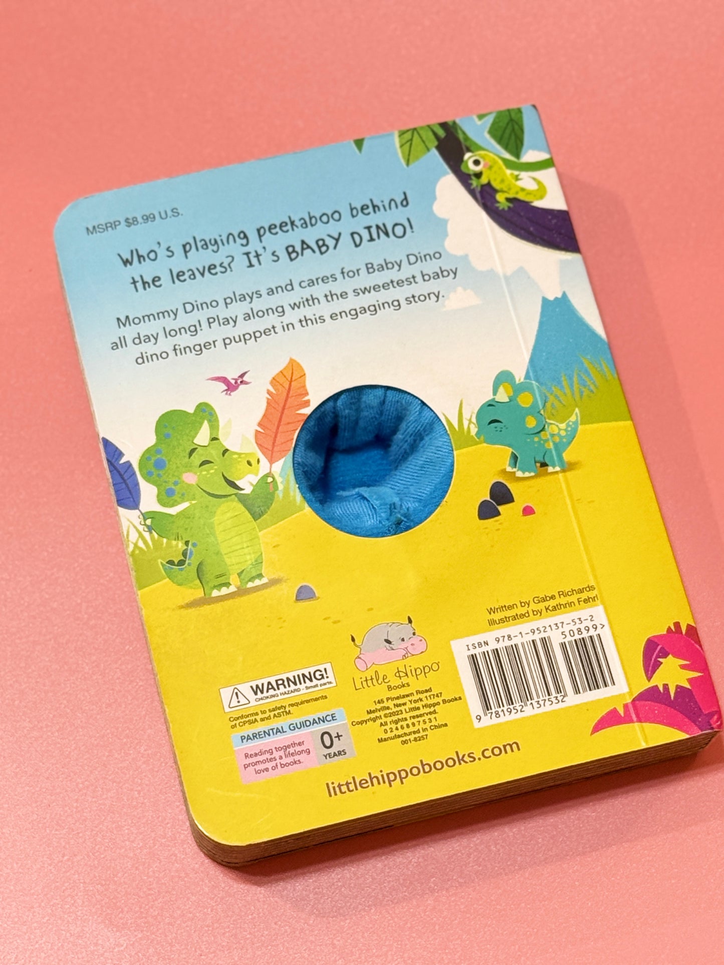 Baby Dino Puppet Book
