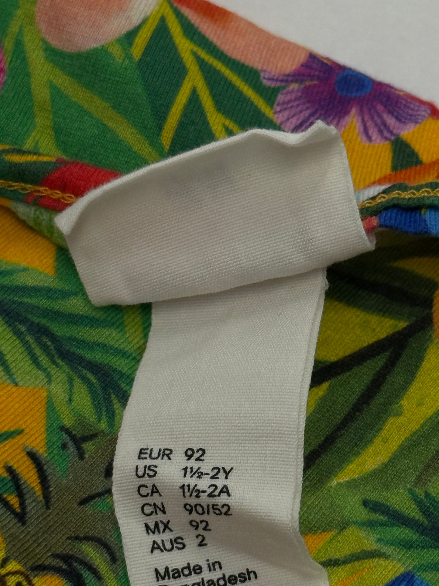 Tropical H&M Dress 1.5-2y