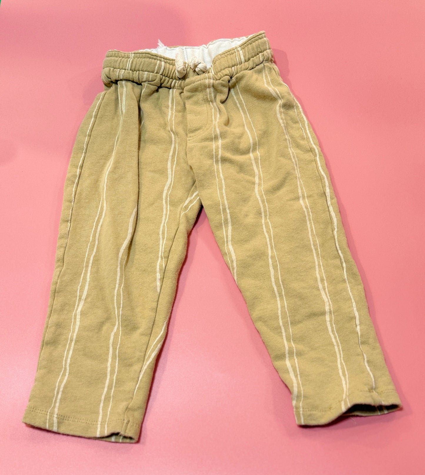 Striped cotton pants 2-3y