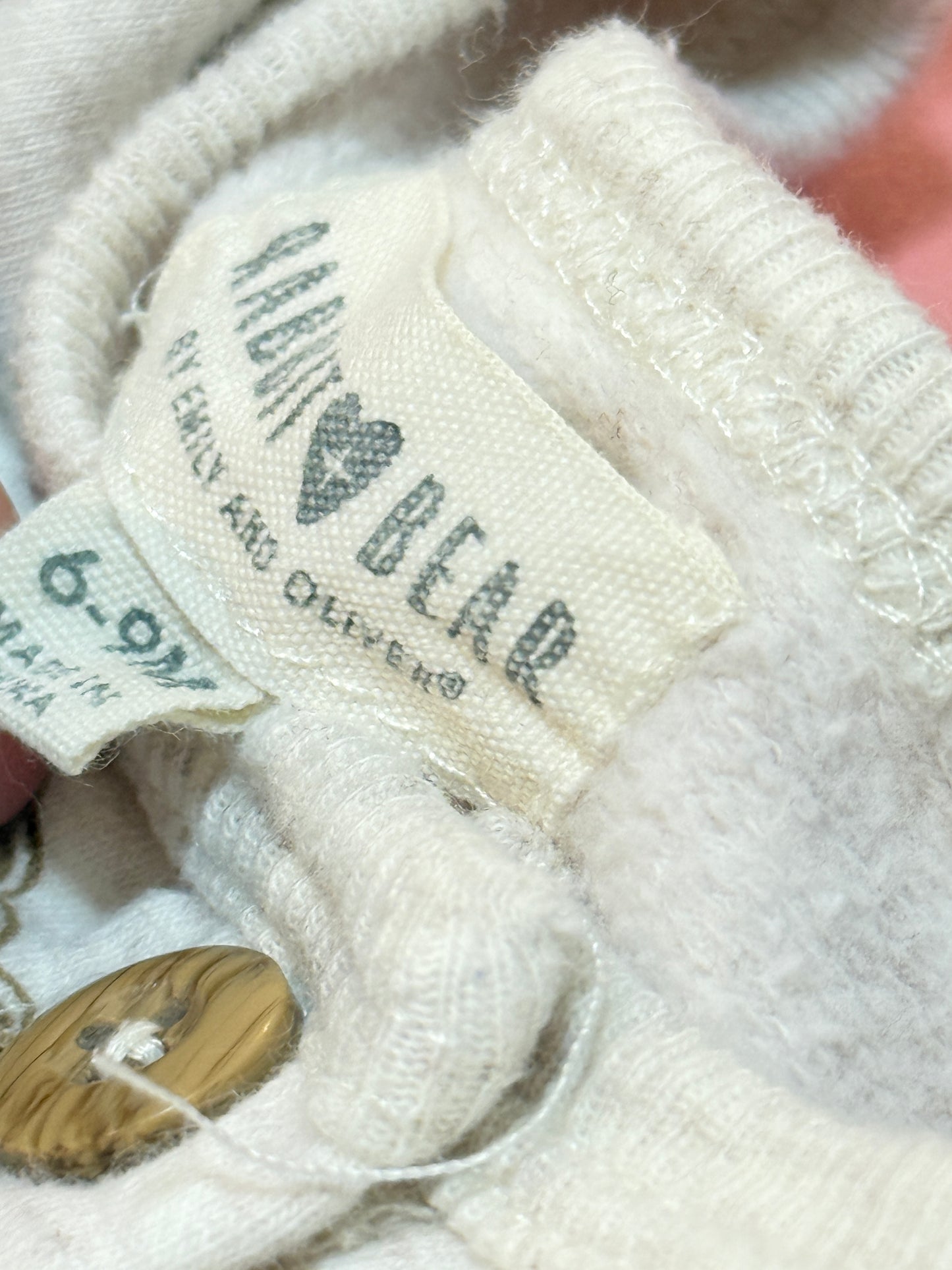 Rabbit + Bear 6-9m Organic Cotton