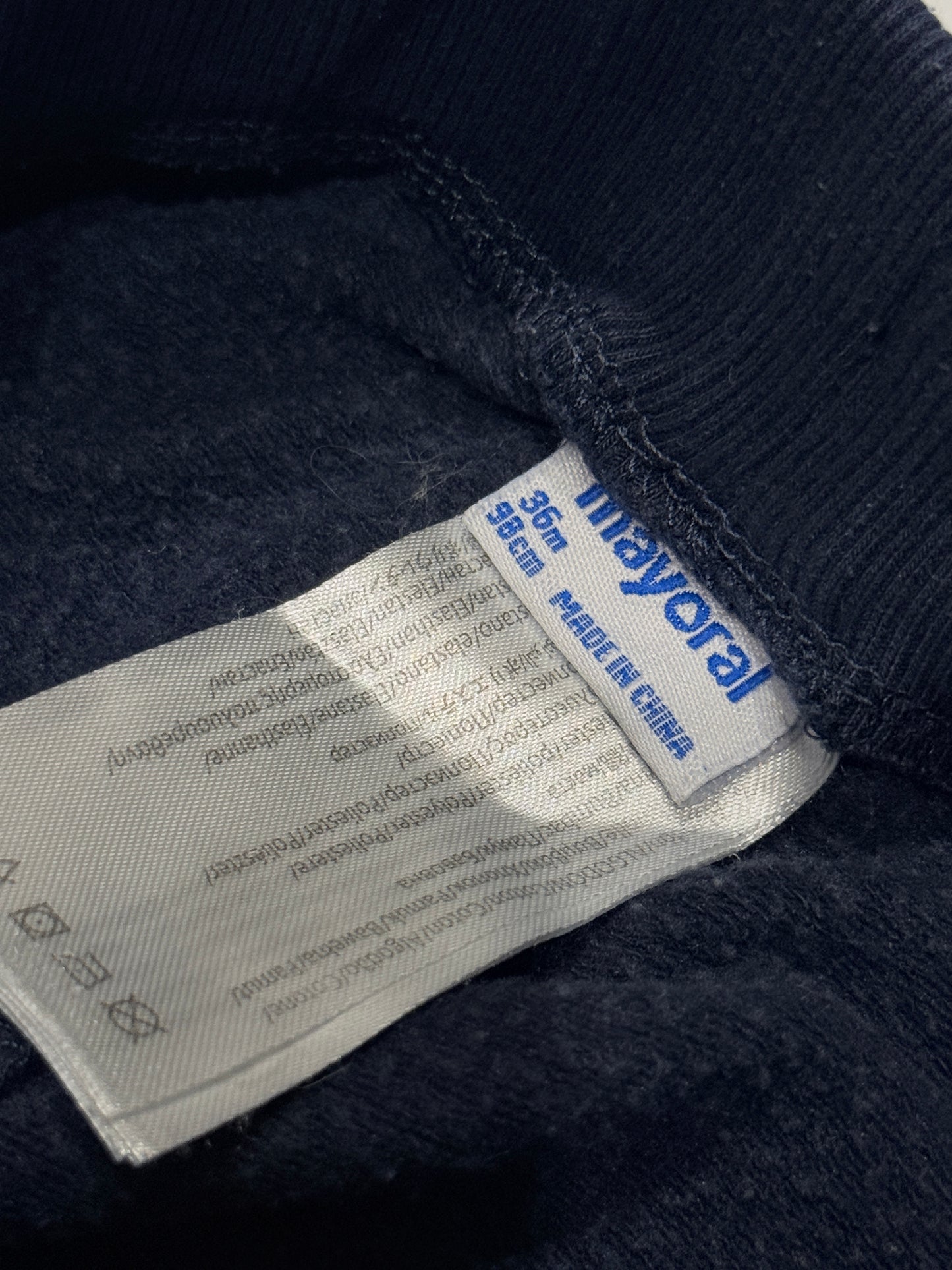 Mayoral Navy Blue Jogger Sweatpants Size 3Y