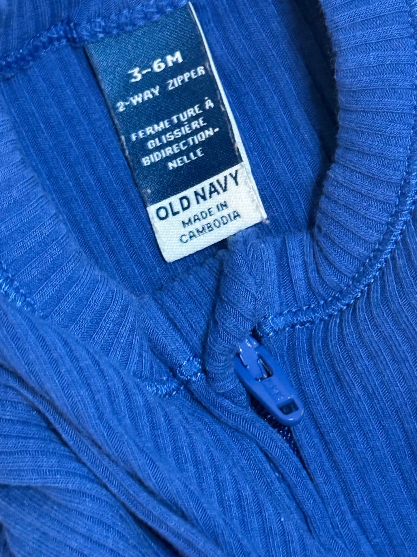 Old navy ribbed pjs 3-6m