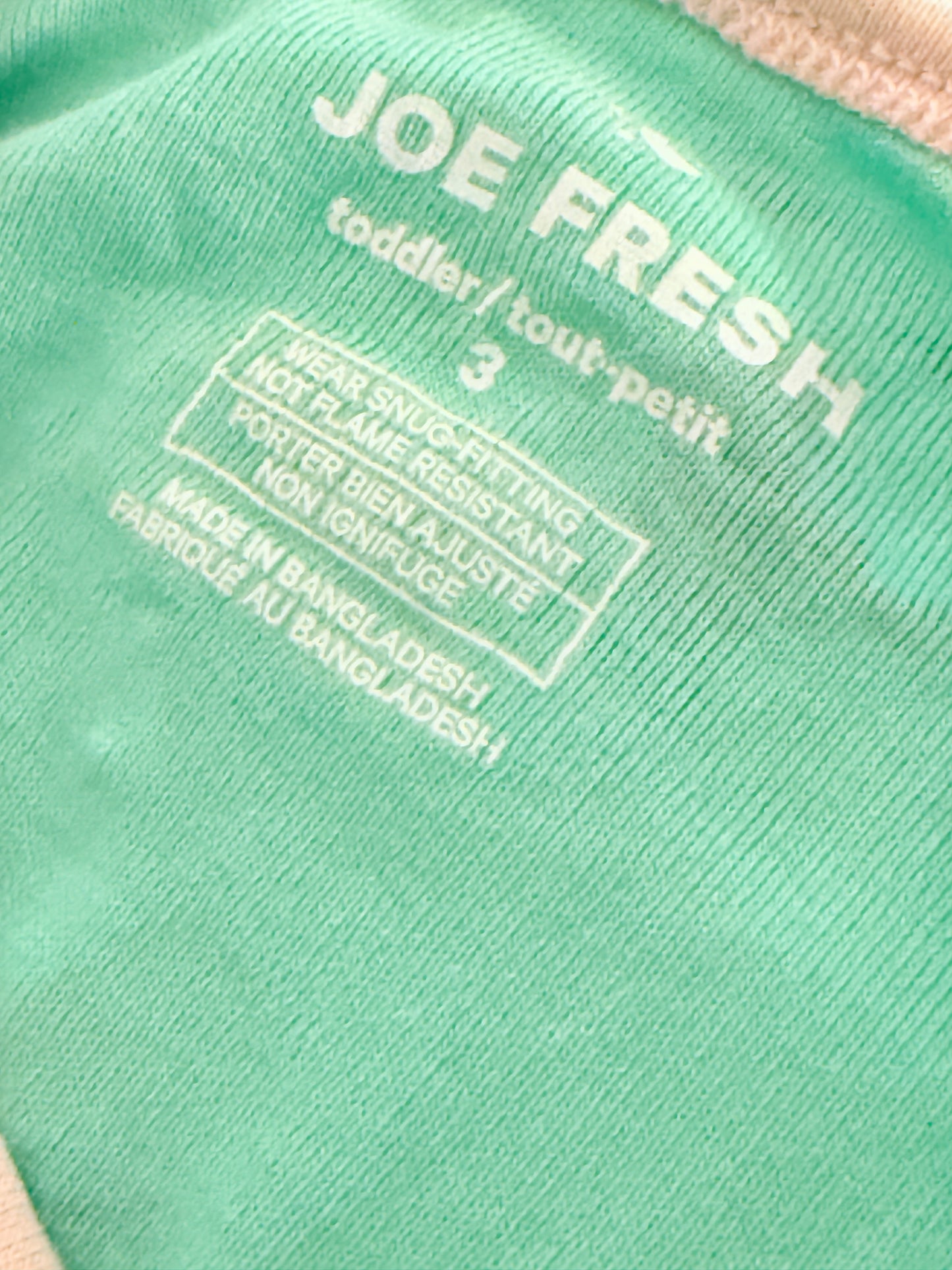 Joe Fresh Christmas Pjs 3T