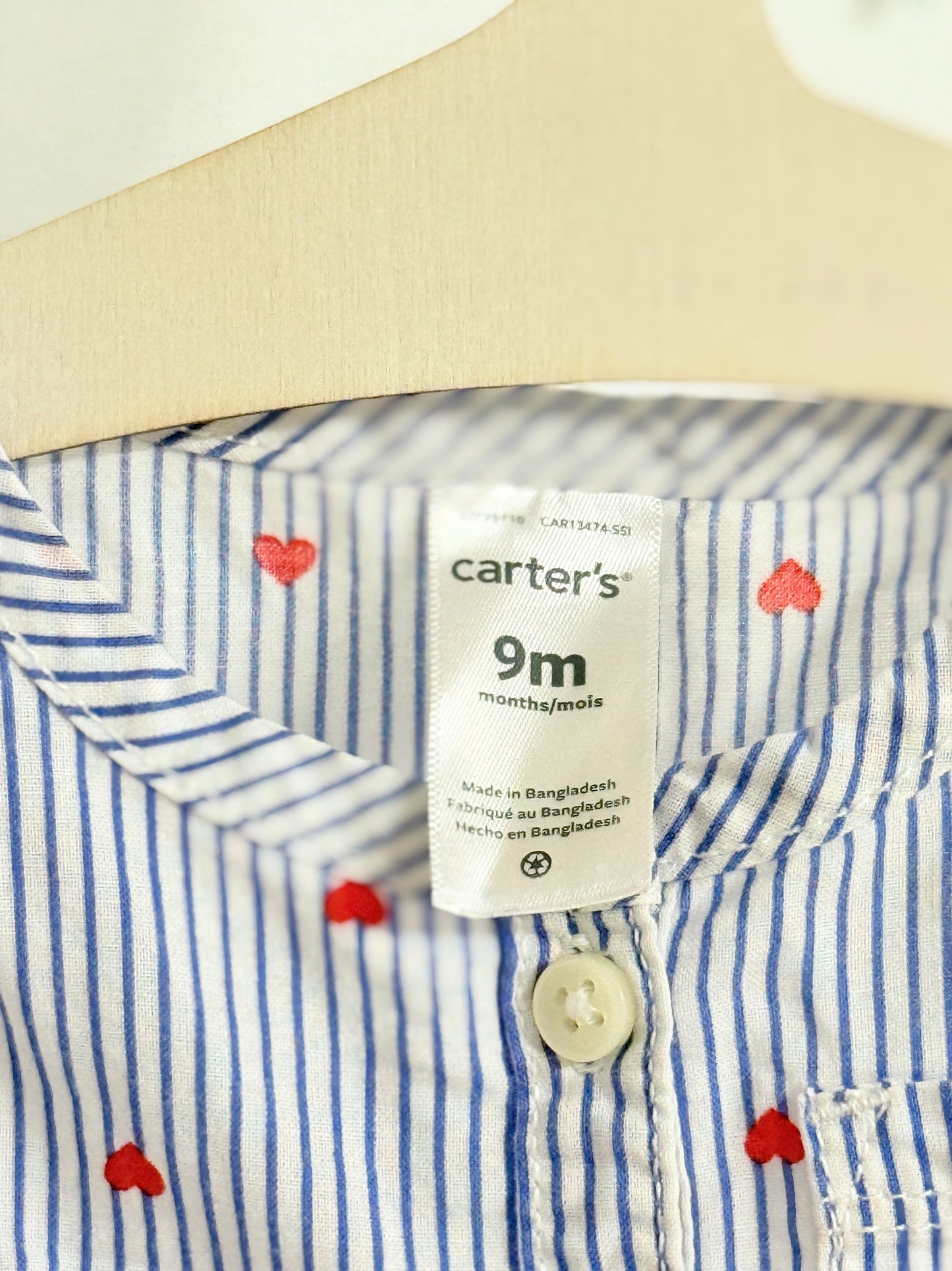 Carter's 9m Heart shirt