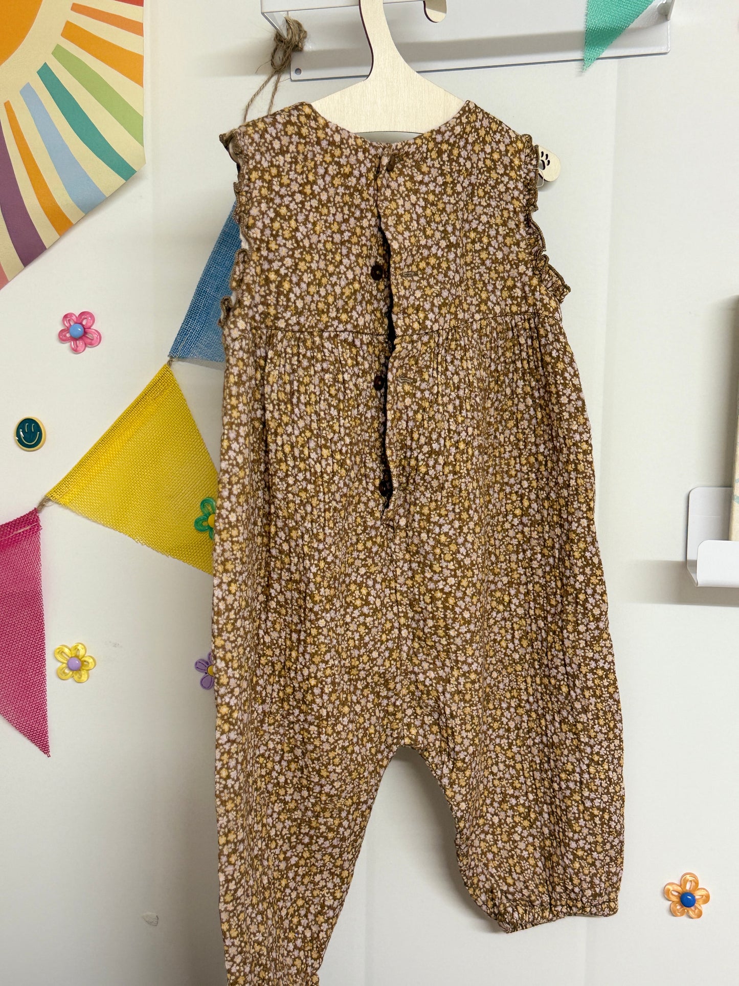 Zara 6-9m Floral Romper