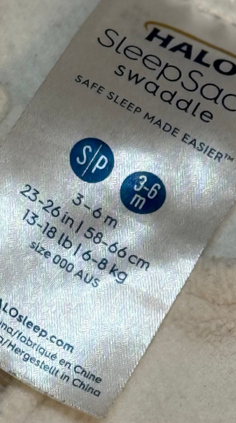 Halo swaddle sleep sack 3-6m