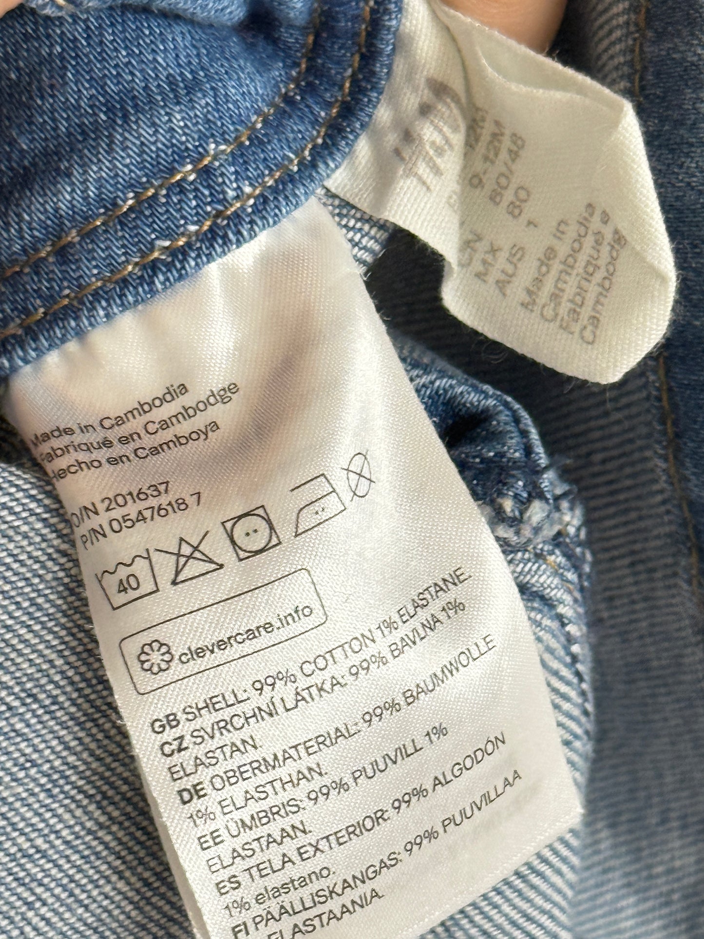 H&M Denim Skirt overalls 9-12m