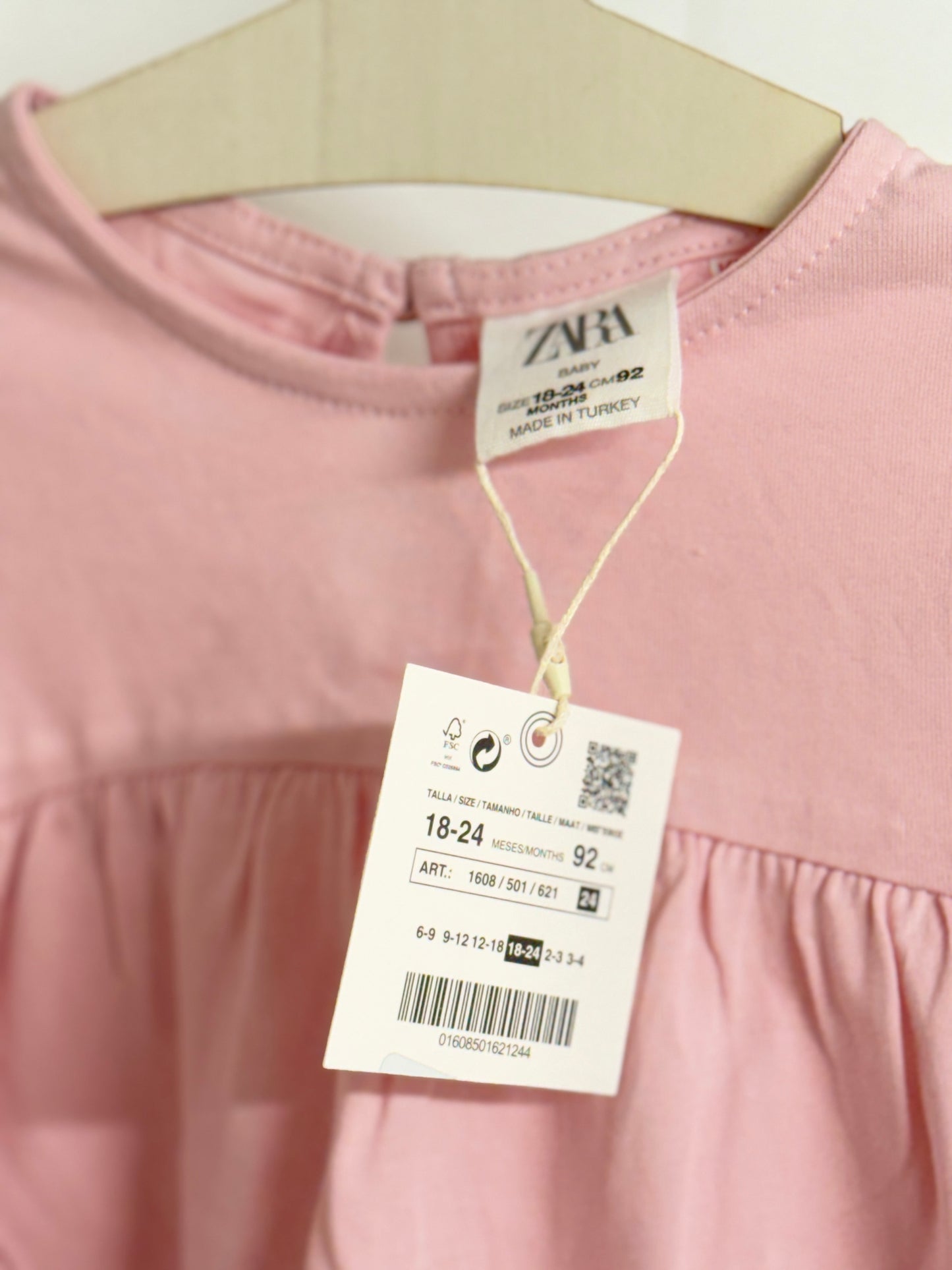 Zara eyelet Flowy Top 18-24m NWT