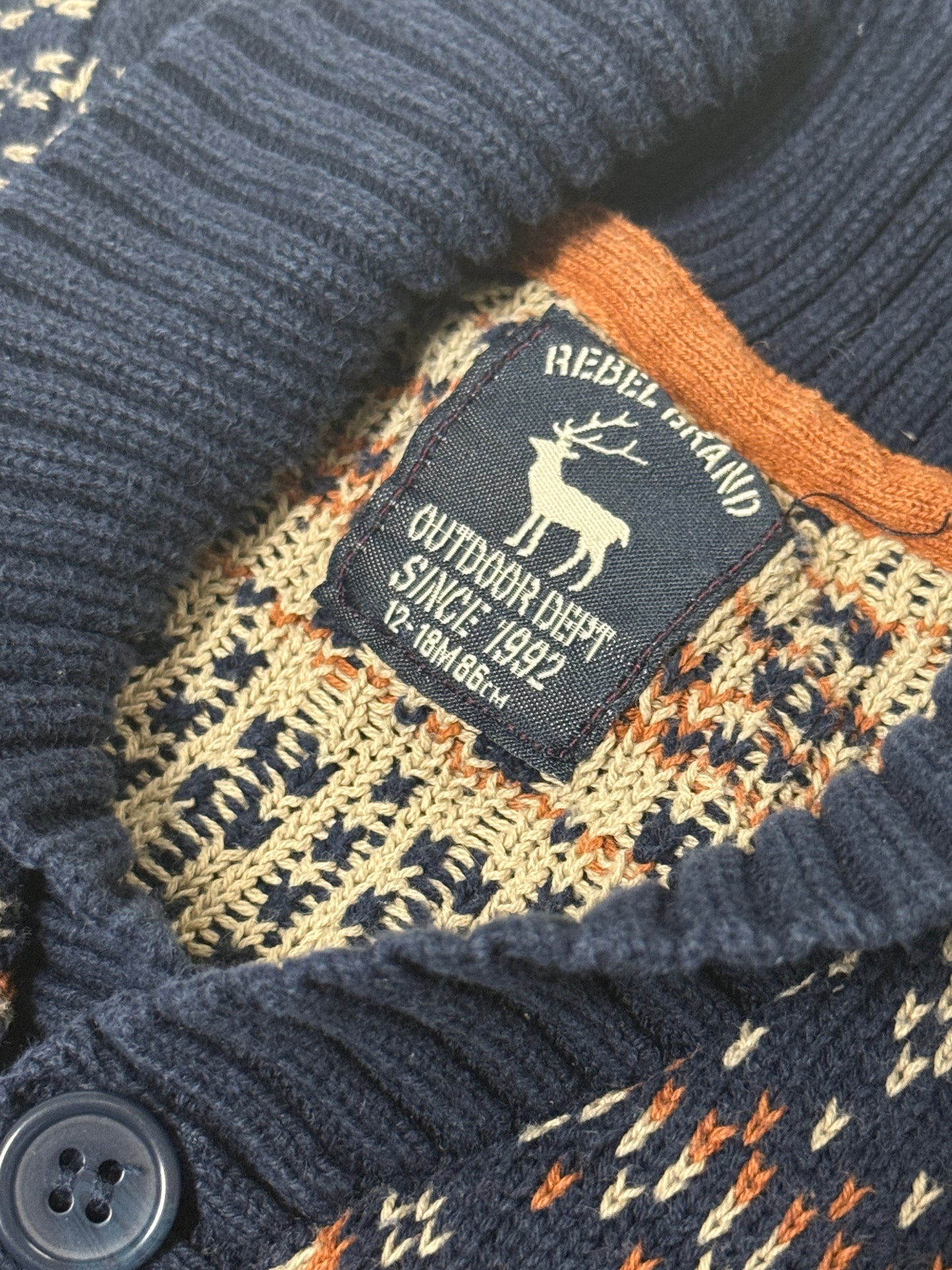 Little Rebel Cardigan 12-18m