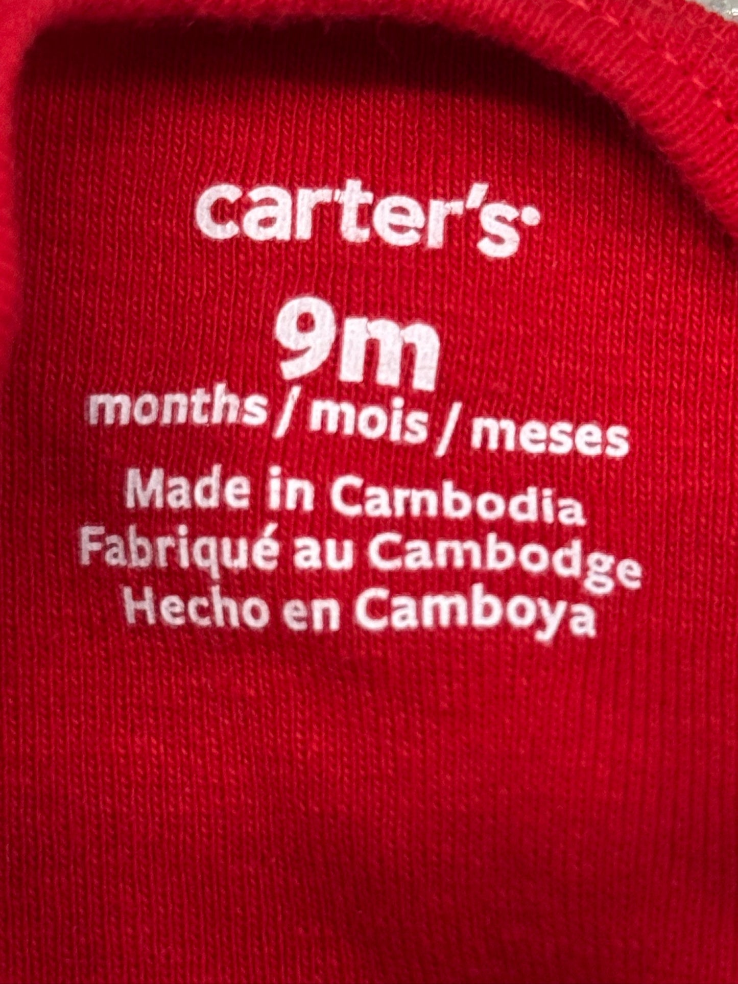 Valentine Carters 9m onesie