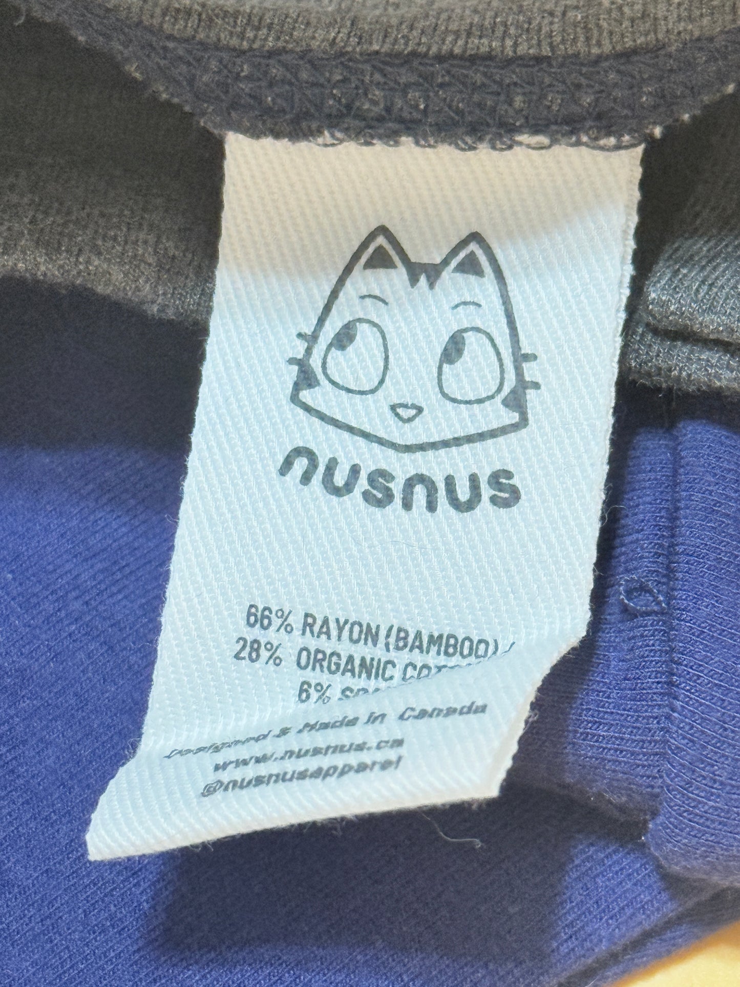 Nusnus NB cotton Bamboo one piece Fits bigger 0-3m NWT