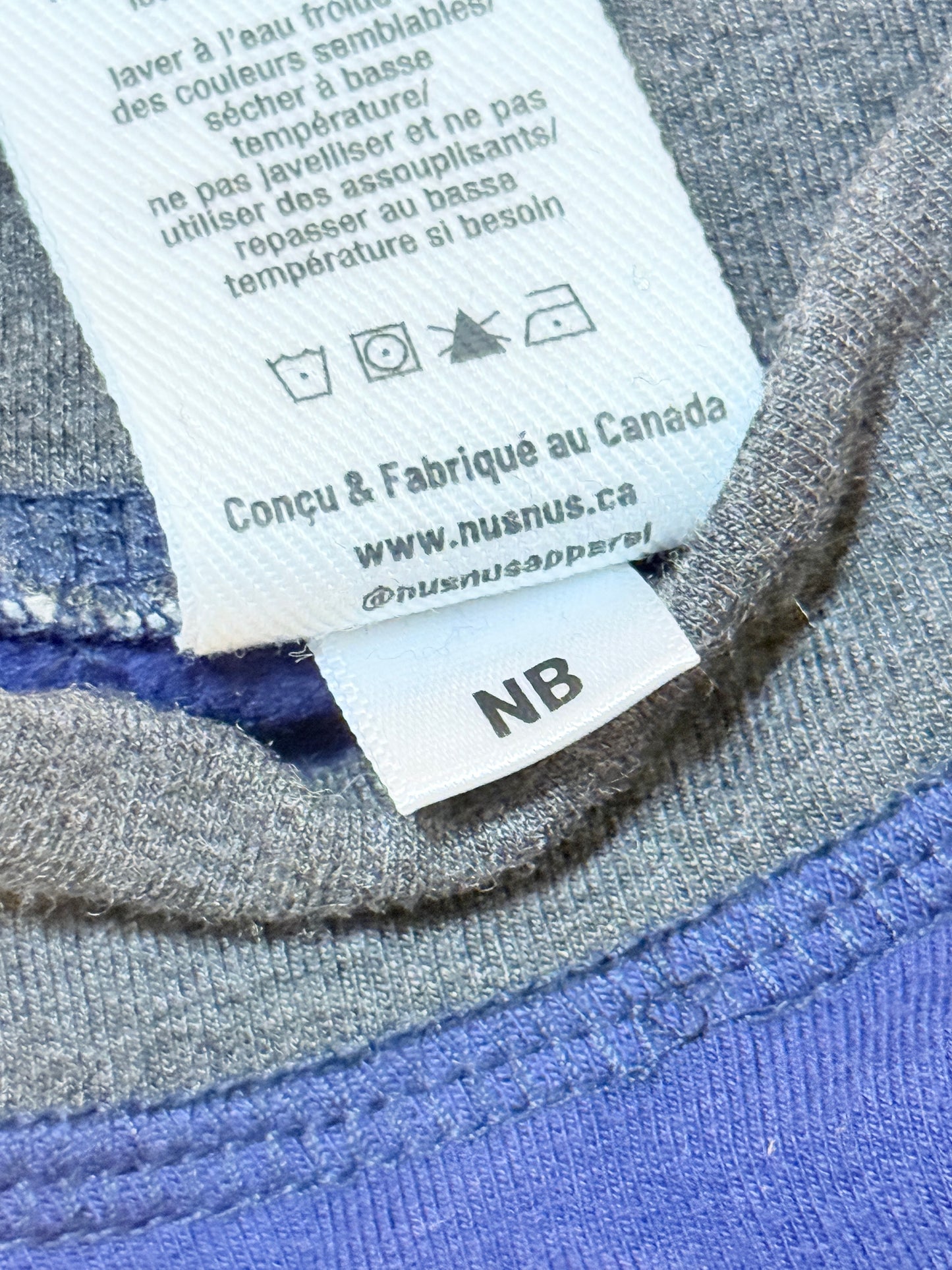 Nusnus NB cotton Bamboo one piece Fits bigger 0-3m NWT