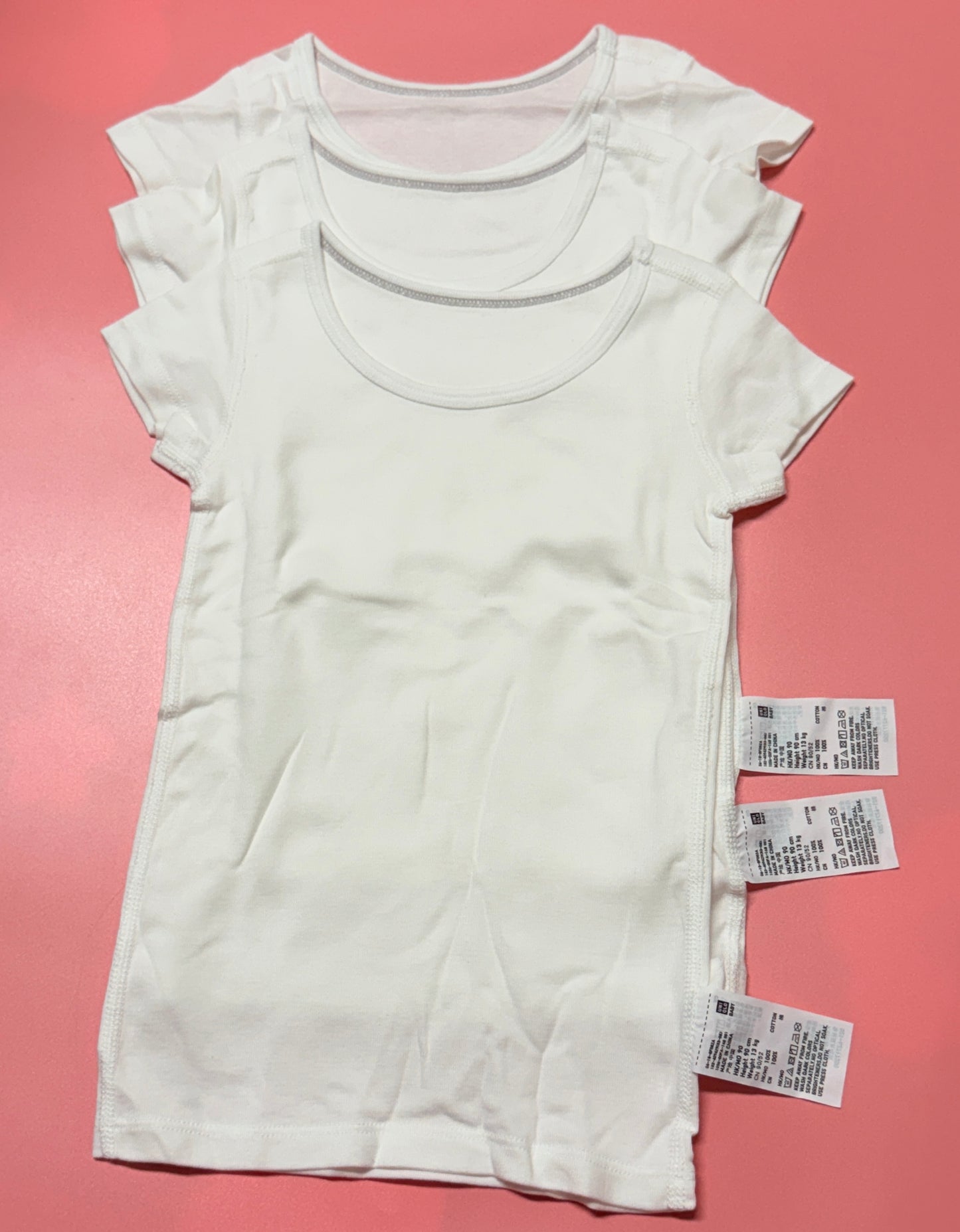 3 Pack Uniqlo Basic Cotton White Shirts New in package 18-24m