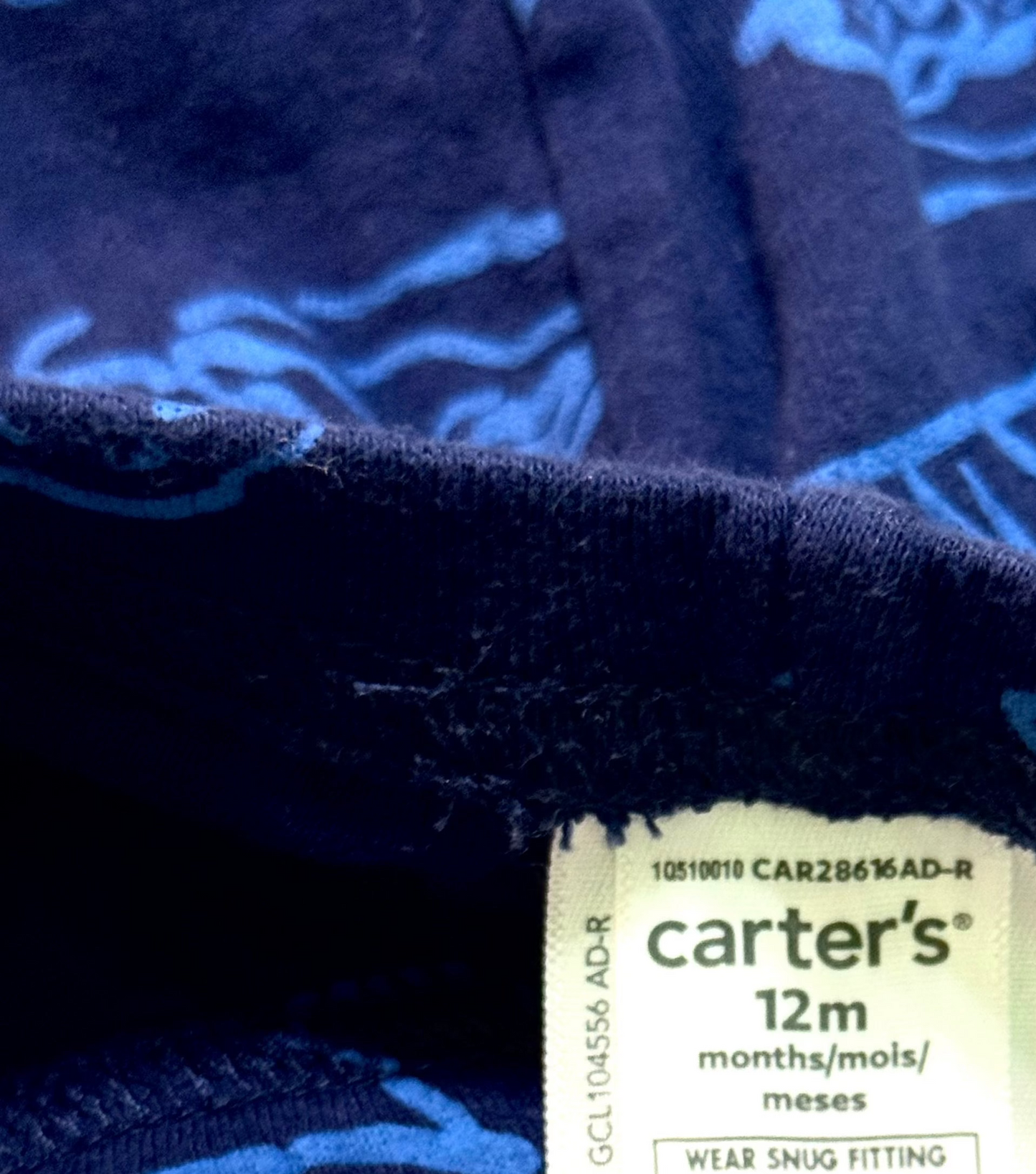 2pc Carters Dino PJ Set 12m