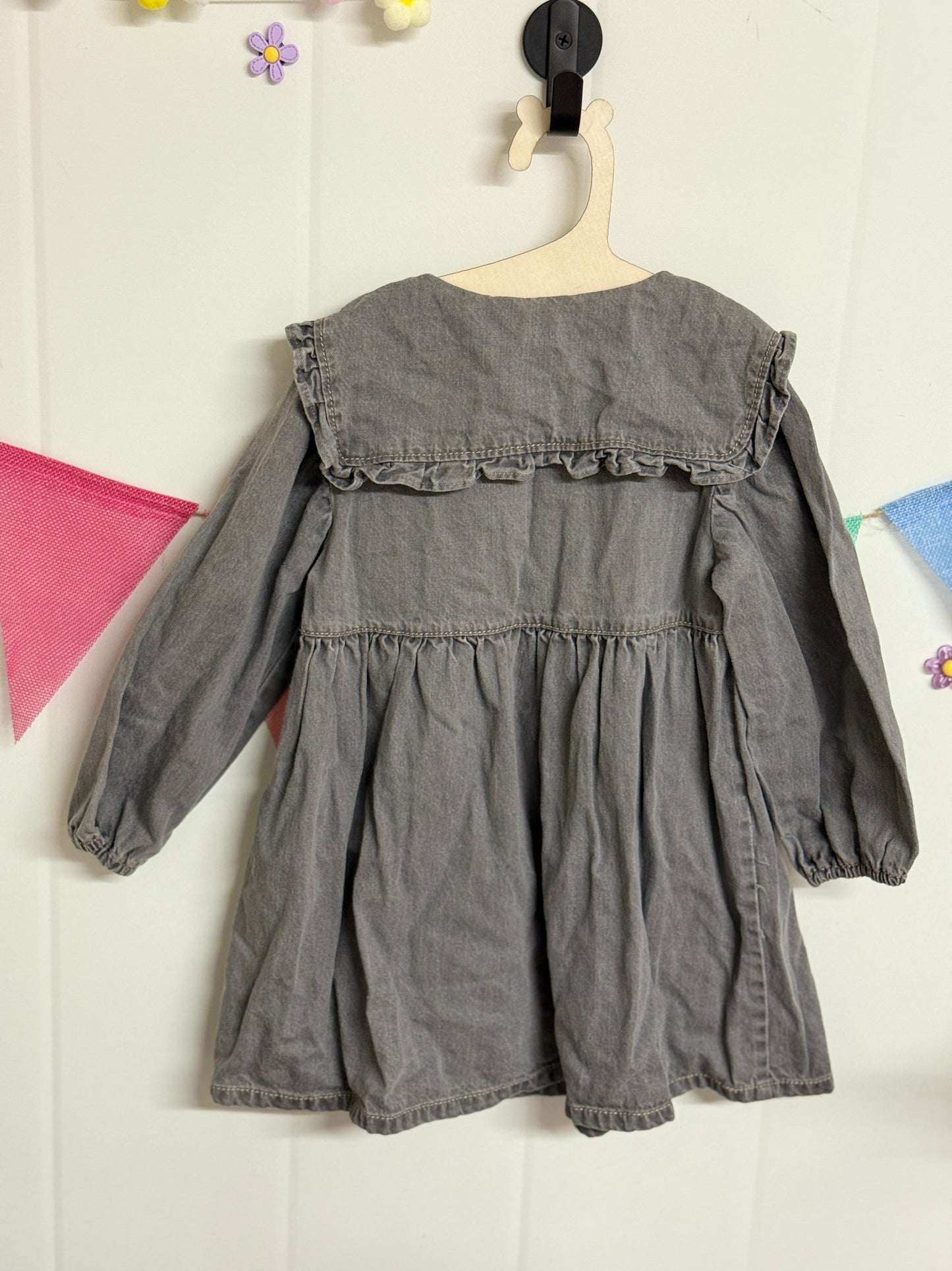 Zara Denim Dress 2-3y