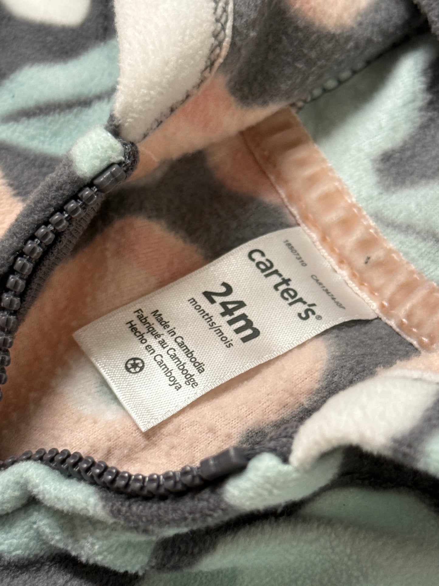 Carter's Fleece Zip Up 24m