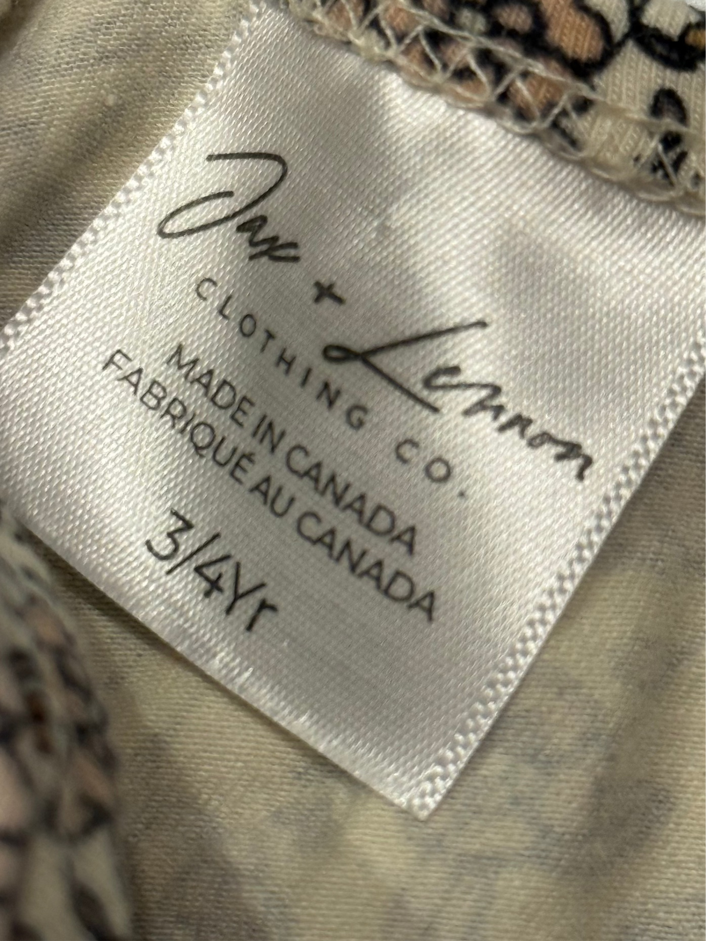 Jax + Lenon Bodysuit 3/4y